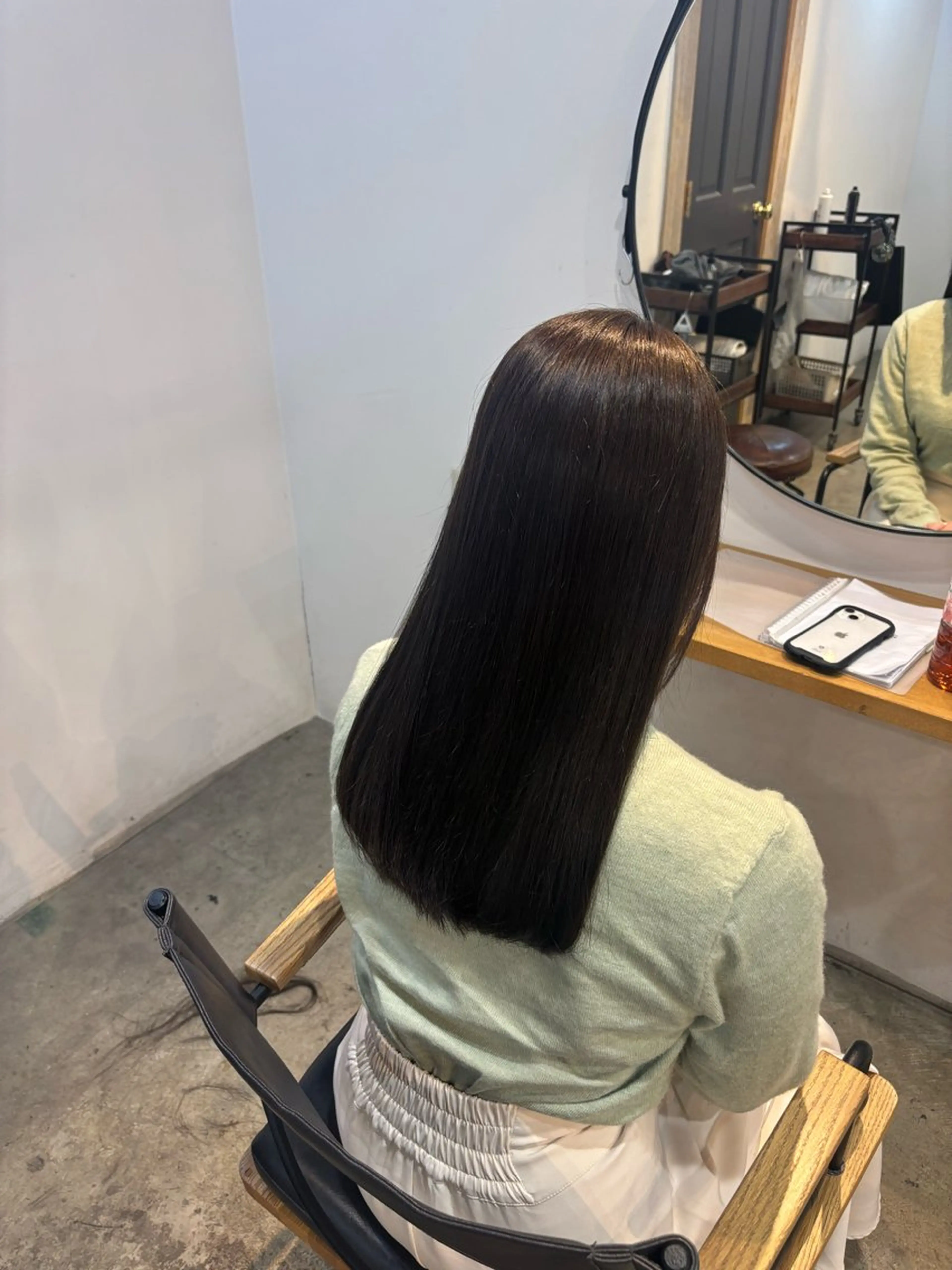 ミディアム ヘアカラー トリートメント 髪質改善/韓国ヘア/ 梅田/aobaのヘアスタイル