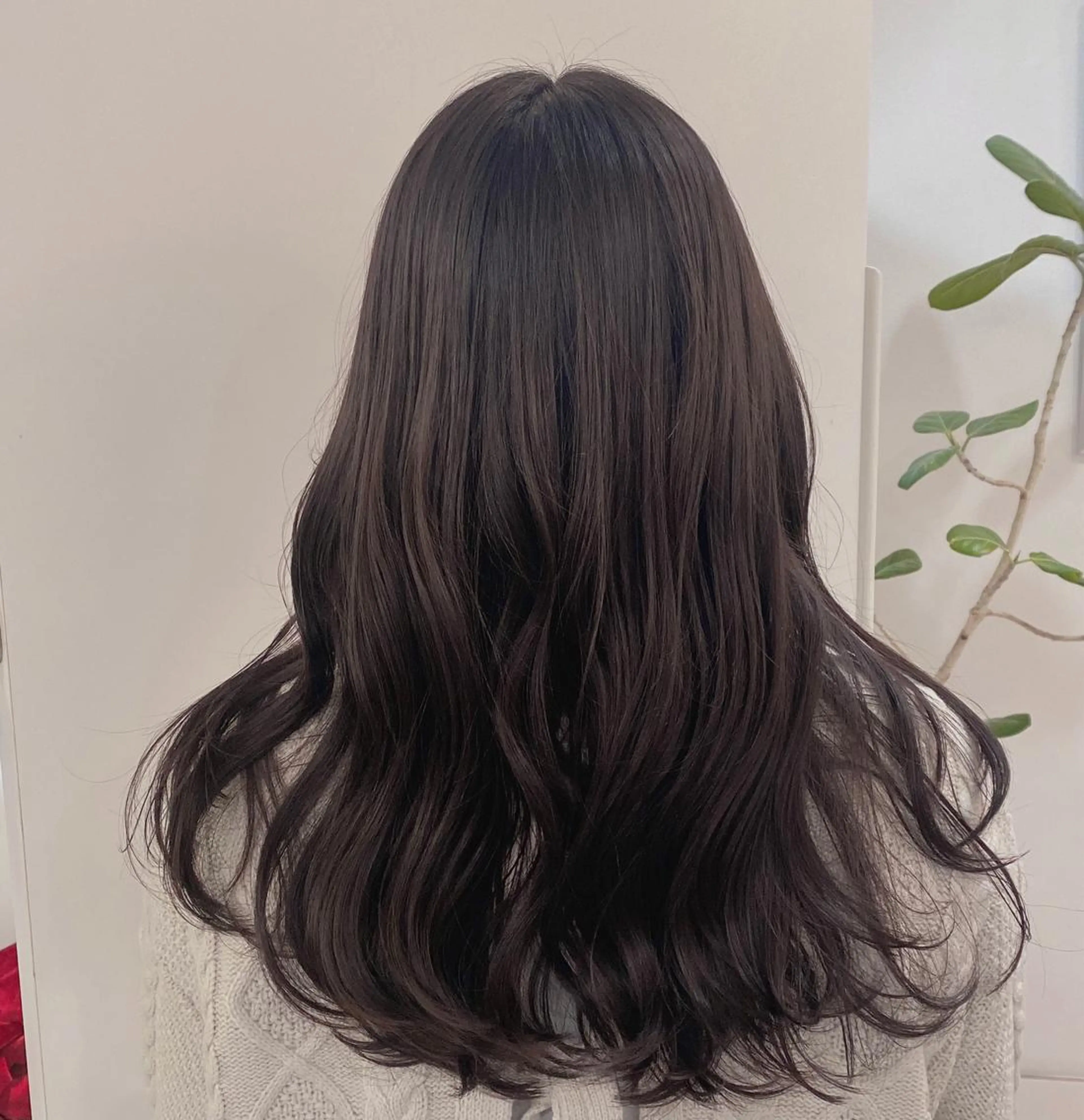 ロング カラー ラベンダーカラー ✨くびれスタイル✨️ 戸嶋穂乃香のヘアスタイル