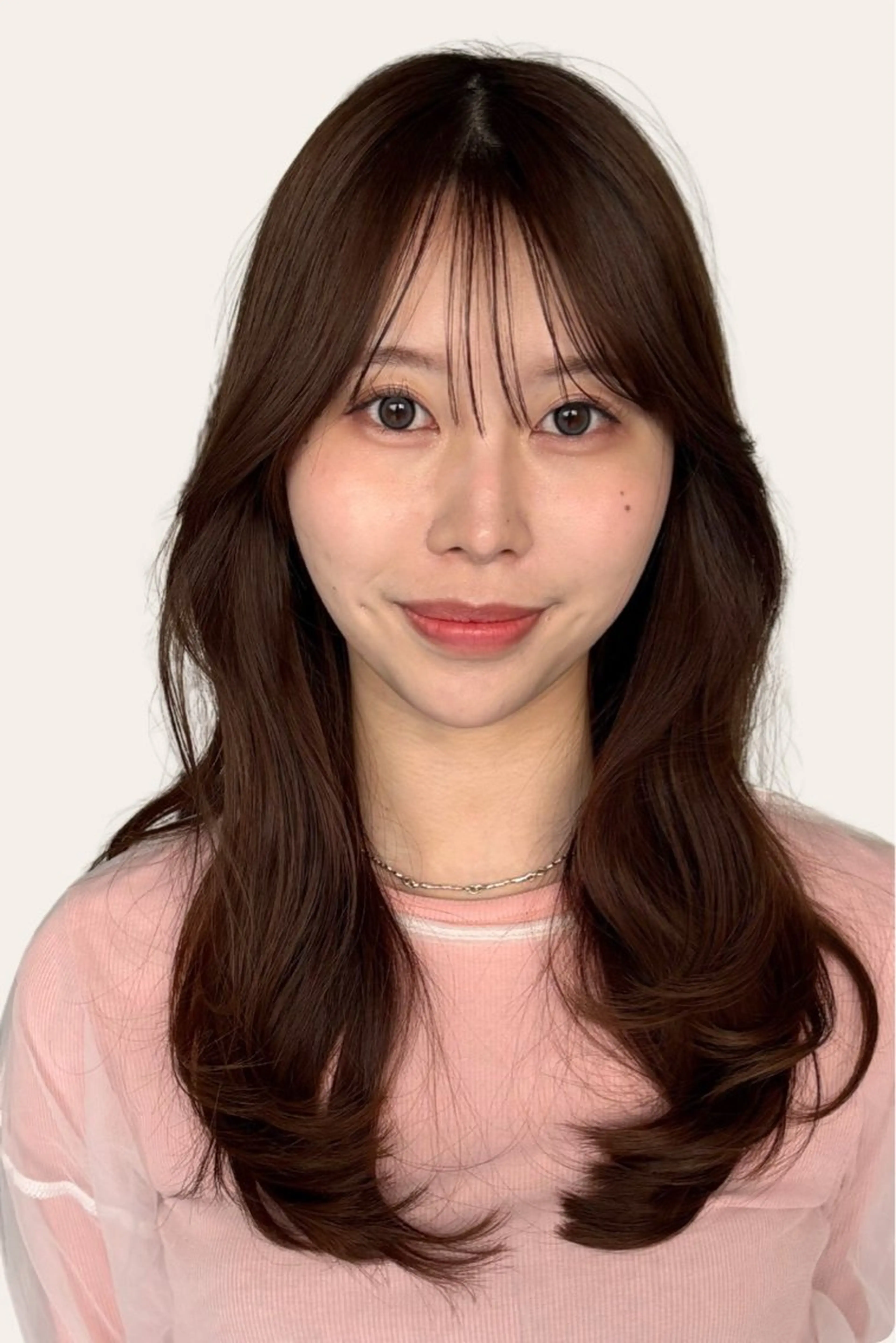 ミディアム カット ヘアカラー トリートメント 伶風/ボブ/ ハッシュカットのヘアスタイル