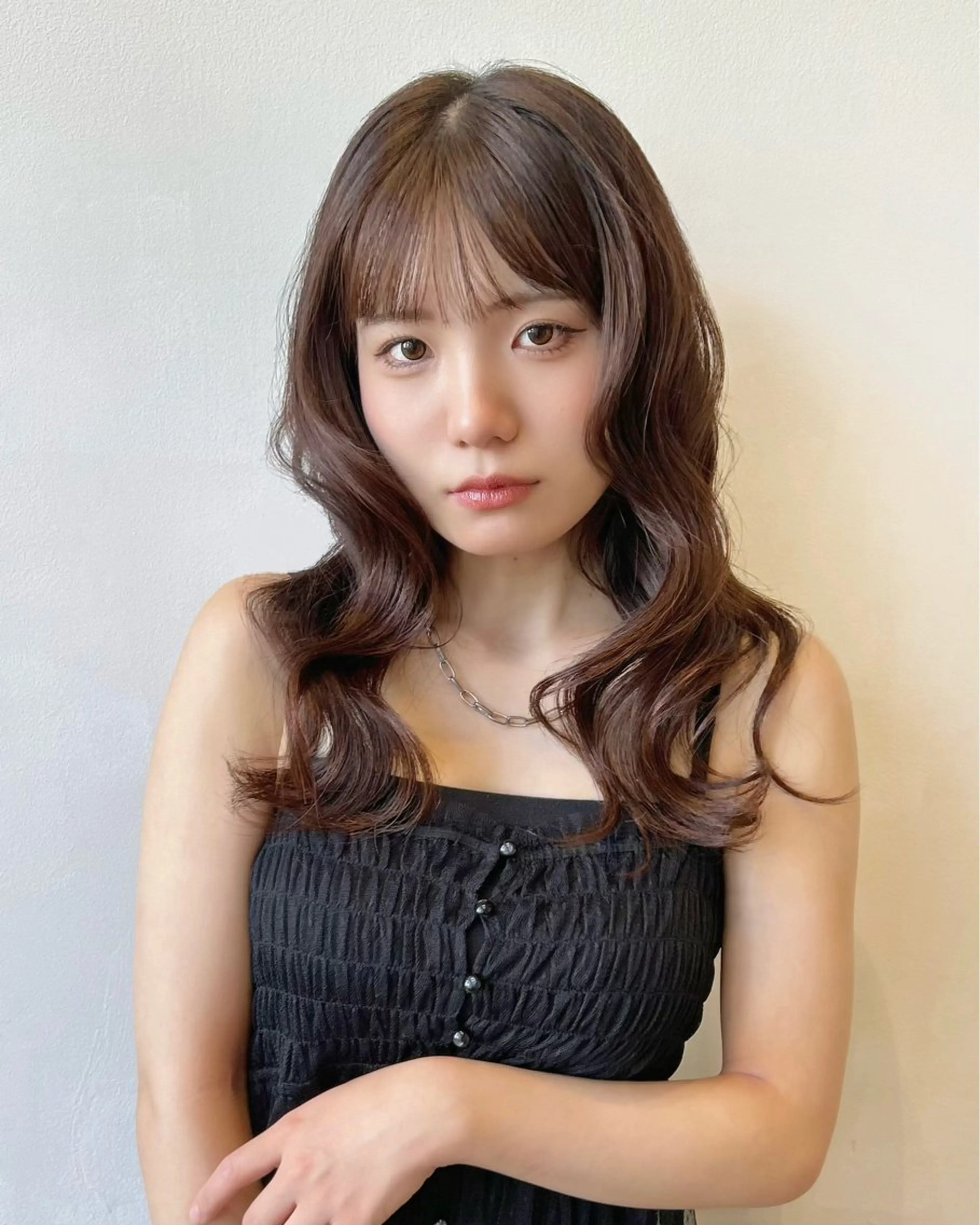 セミロング 市吉 杏奈のヘアスタイル