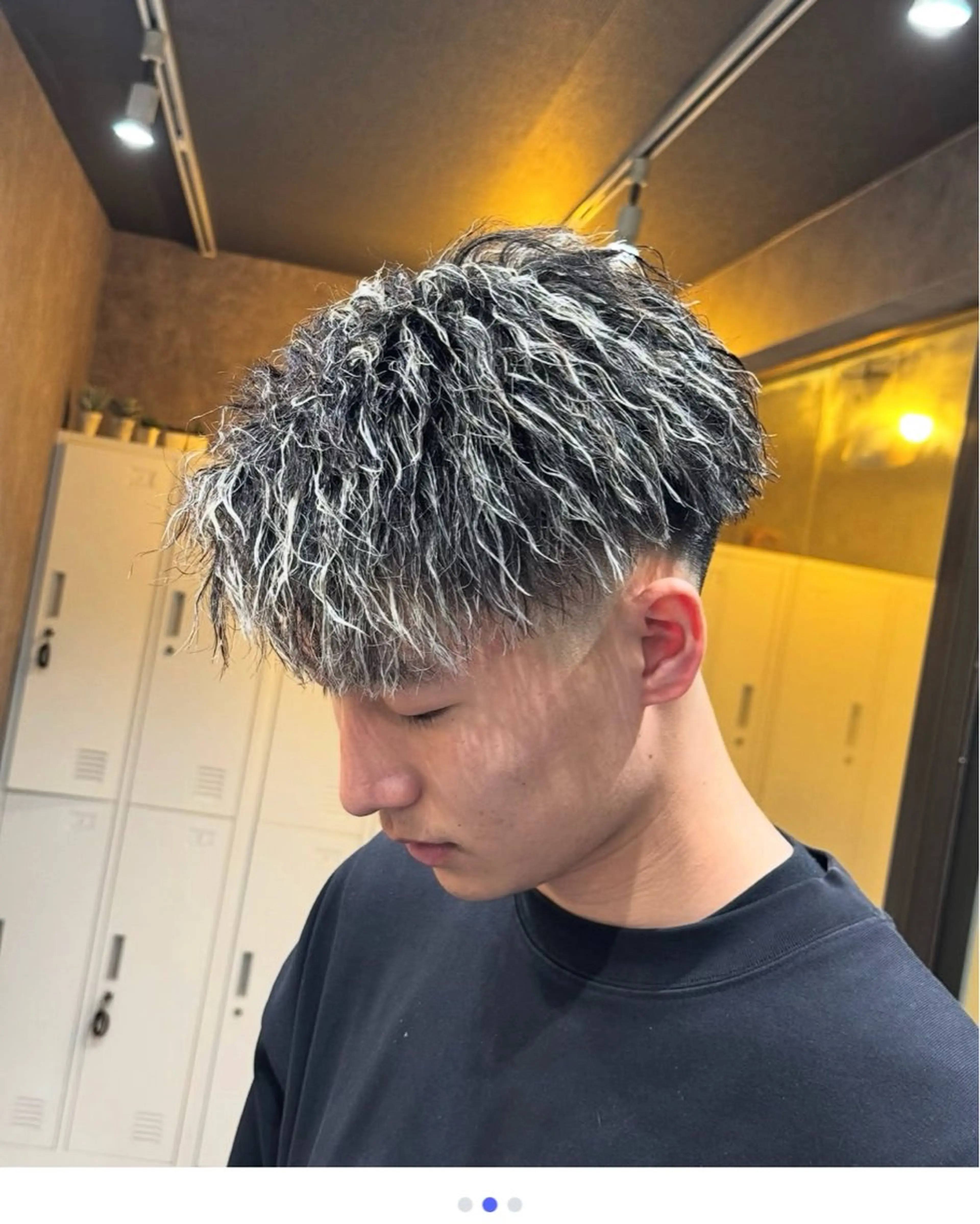 ショート カラー パーマ メンズ シュンヤ🔥メンズ パーマ特化🔥新小岩のヘアスタイル