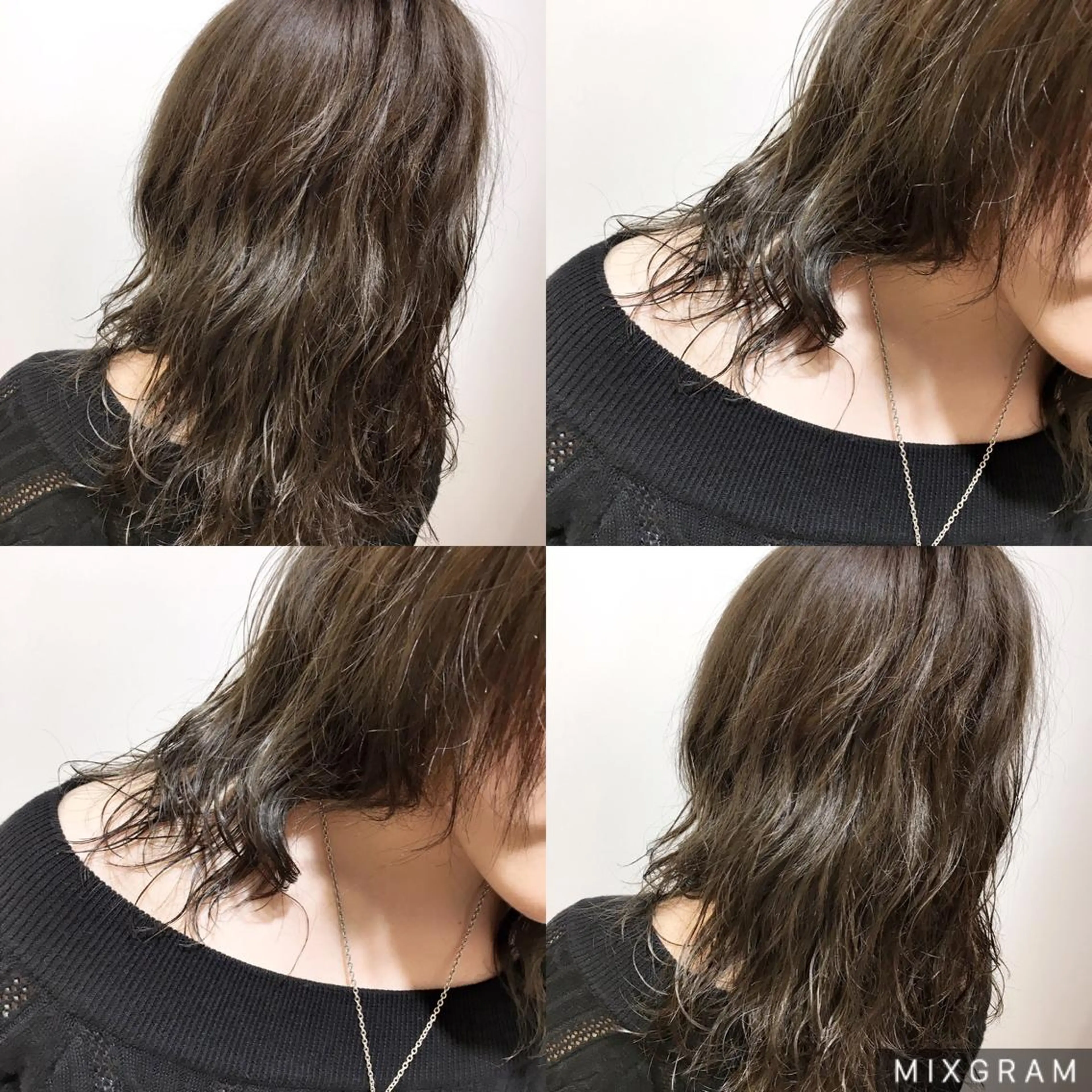 ミディアム カラー 透明感カラー ハイライトカラー イルミナカラー オレンジ ハイライト 海外風レイヤーカット 👑店長　平松　由のヘアスタイル