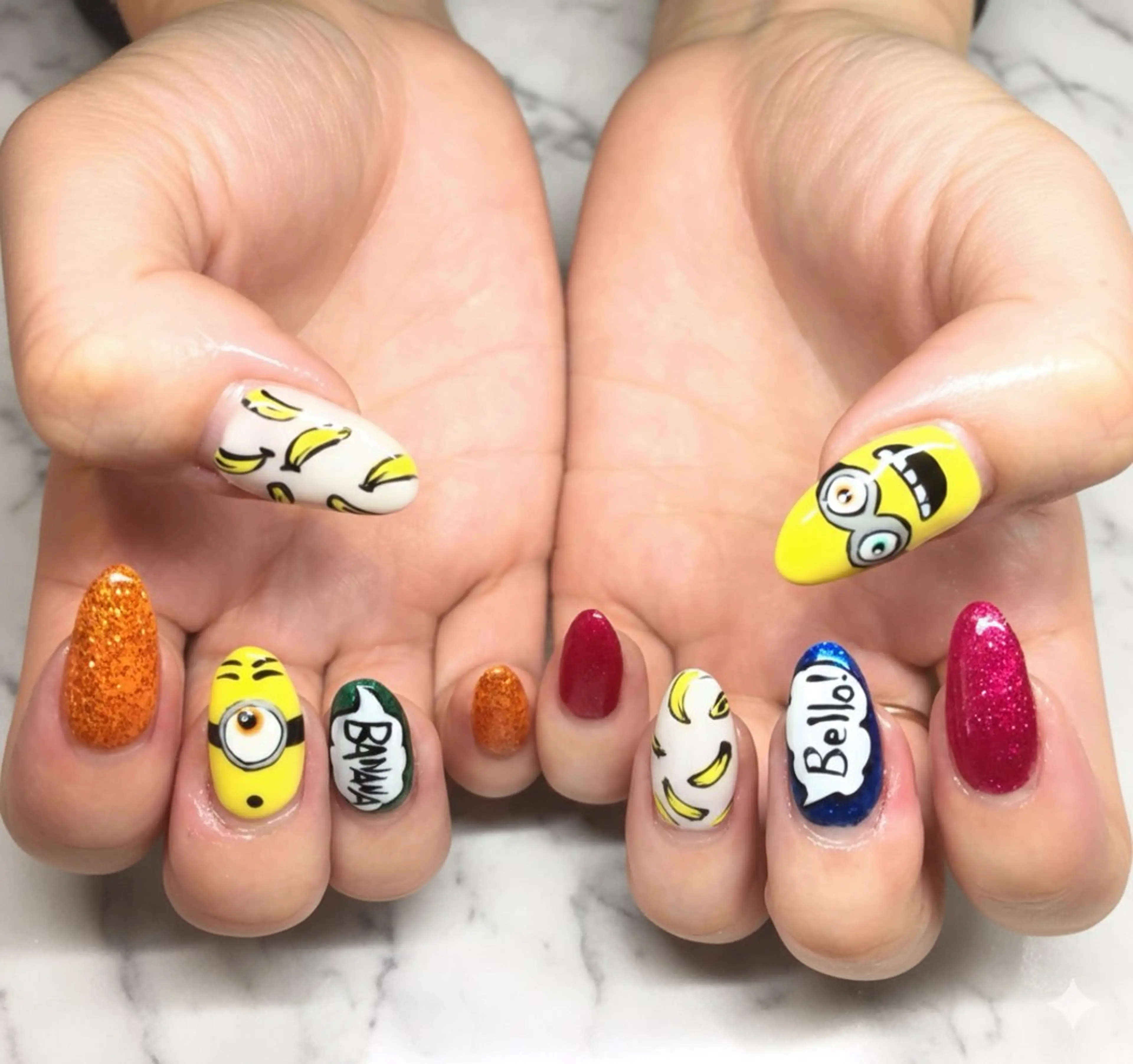 ネイル フレンチネイル ラメ(グリッター) ラメグラデーション マグネットネイル 持ち込み ハンドネイル ティーエヌ 金山駅東口店のネイルデザイン