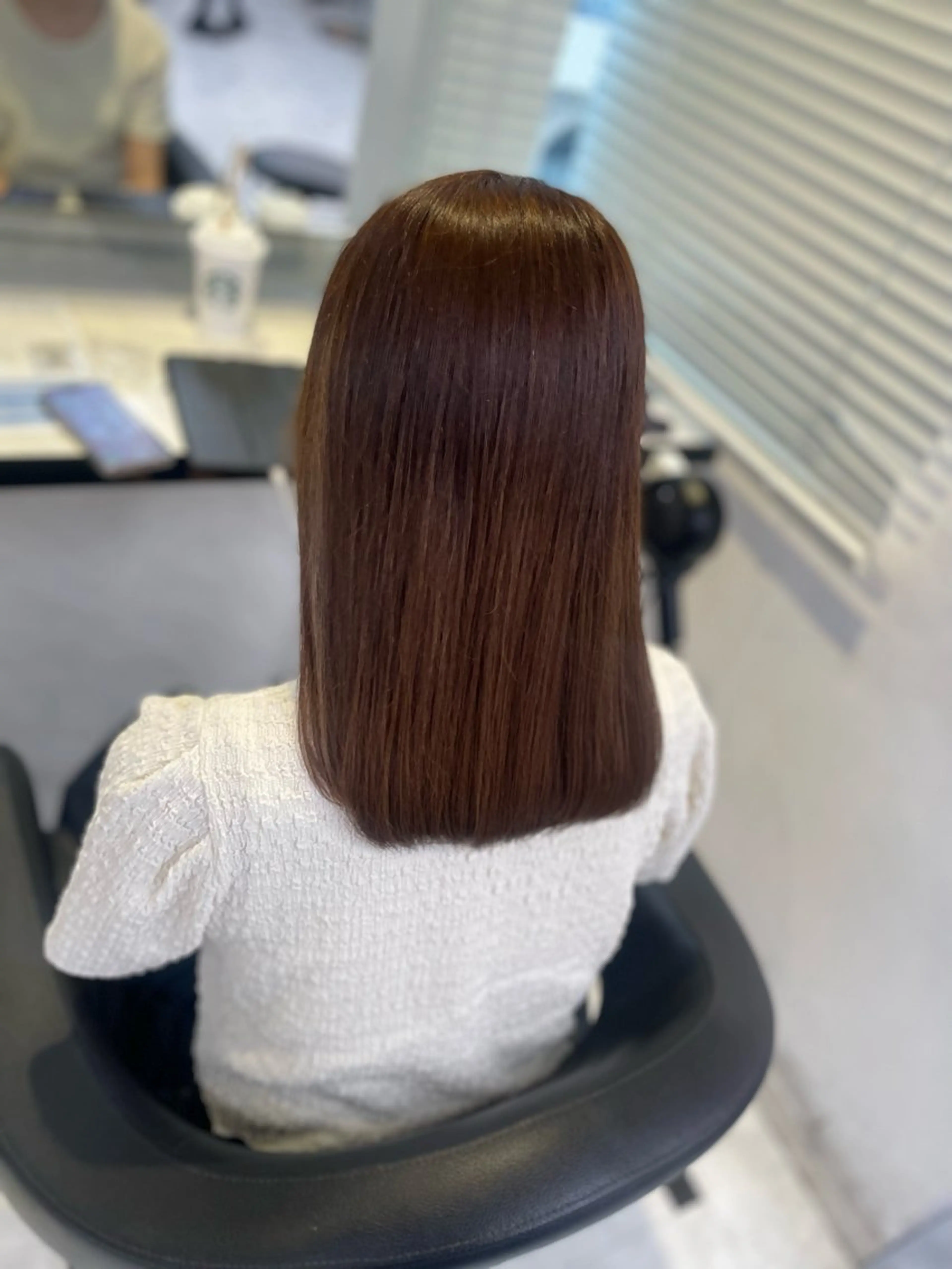 ミディアム カット ヘアカラー うる艶トレンドヘア 🕊️上野BABYのヘアスタイル