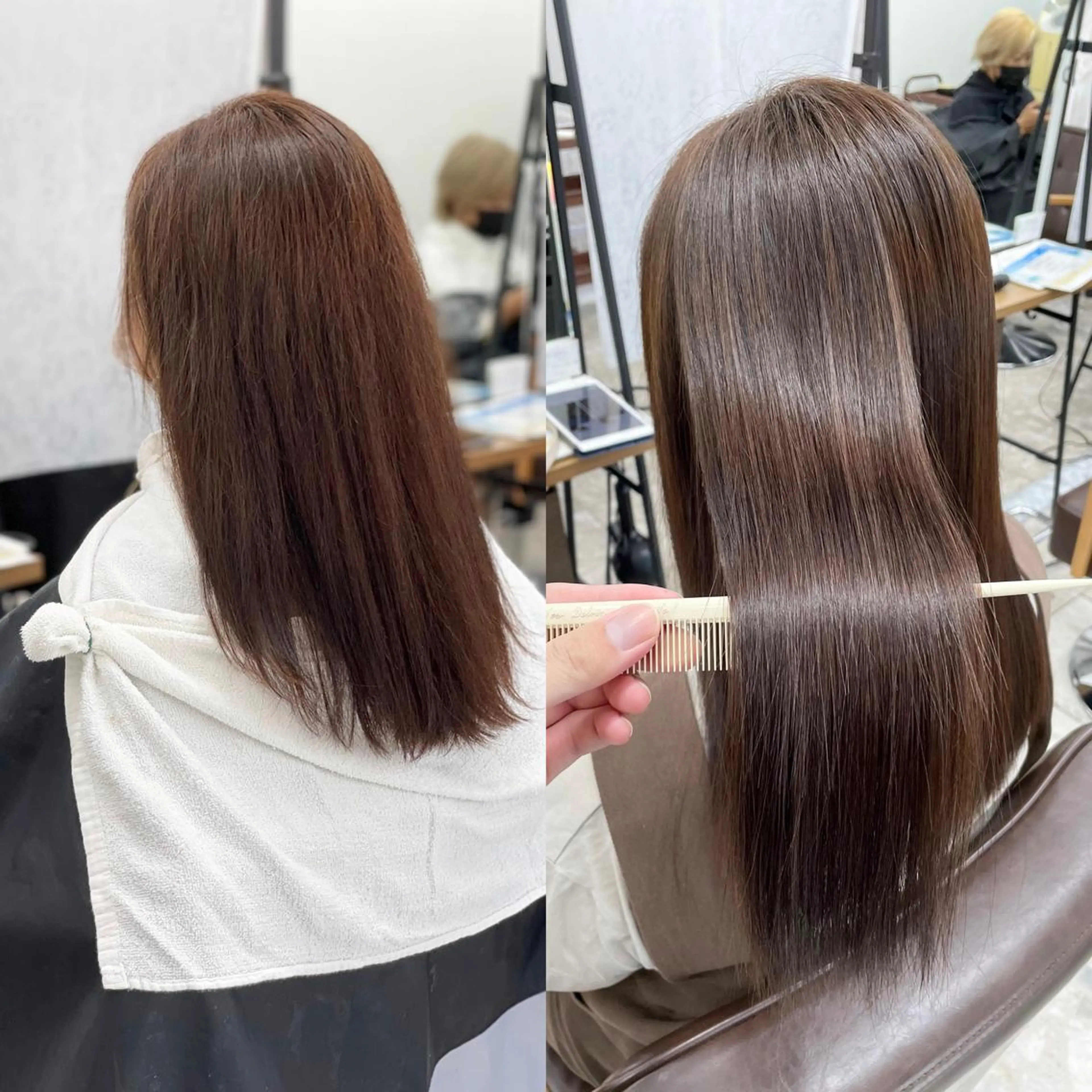 ロング カラー トリートメント 酸熱トリートメント 相武台ショート特化 💐川崎希💐のヘアスタイル