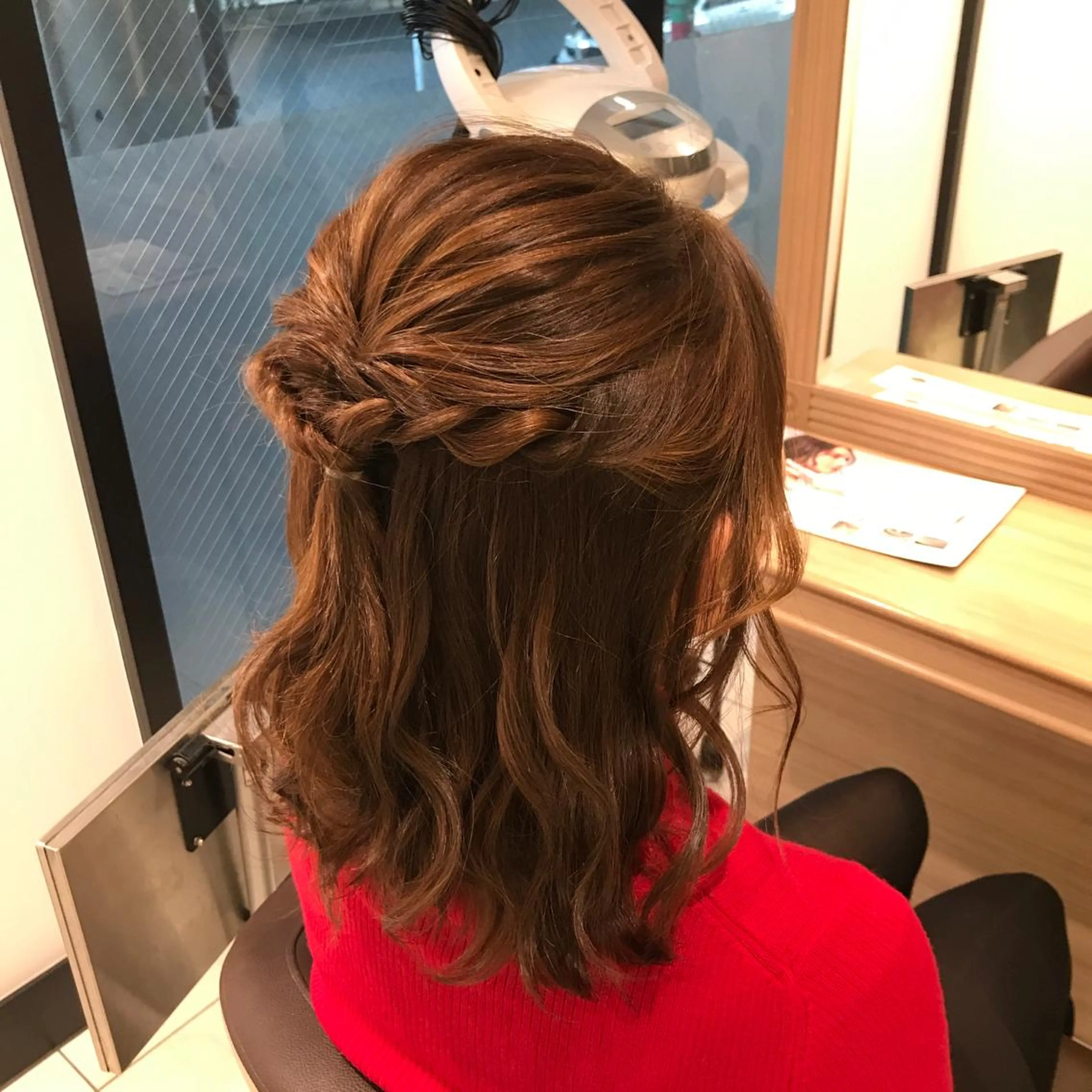 ミディアム ヘアアレンジ ヘアセット/メンズ パーマChihoのヘアスタイル