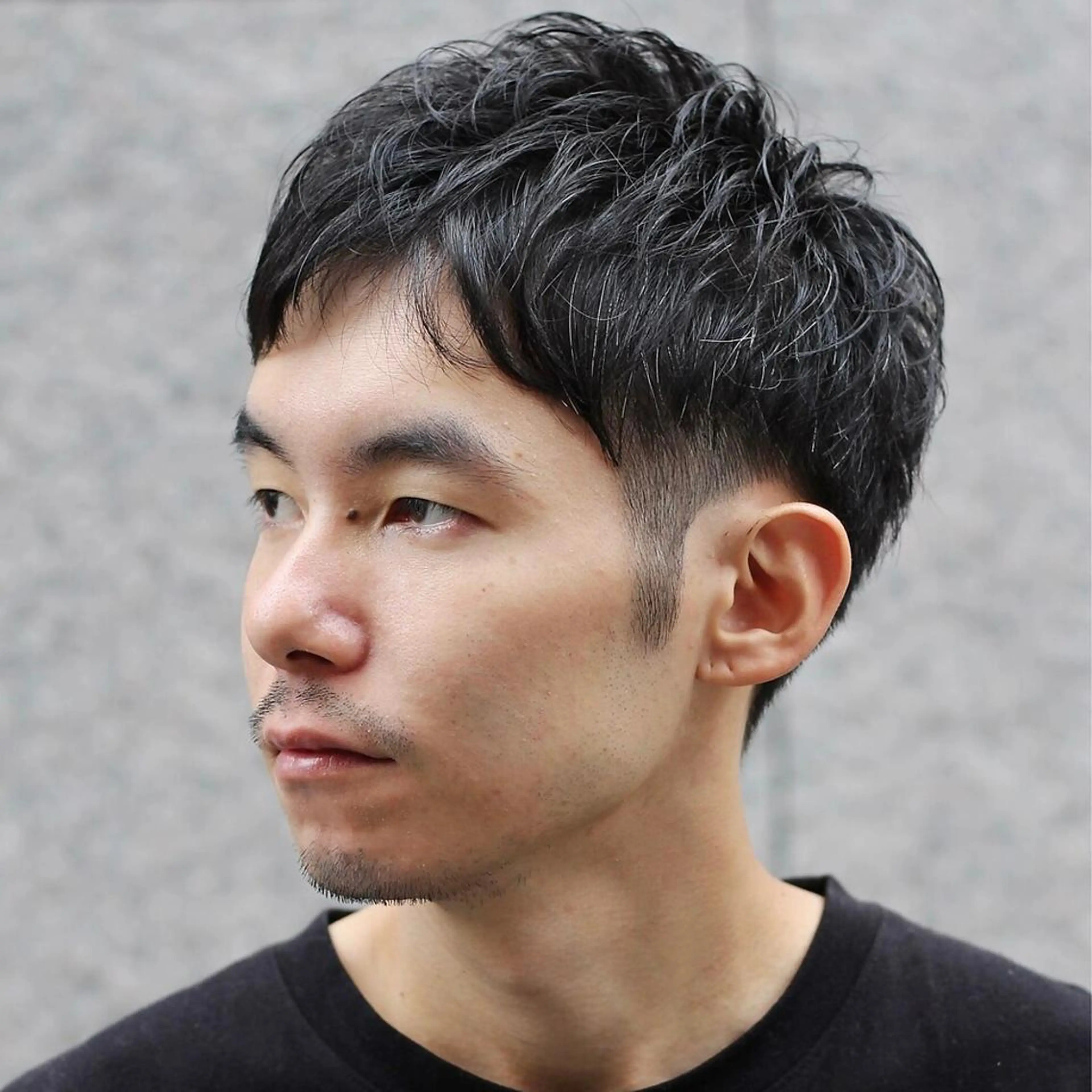 メンズ メンズパーマ ツーブロック 佐藤 純のヘアスタイル