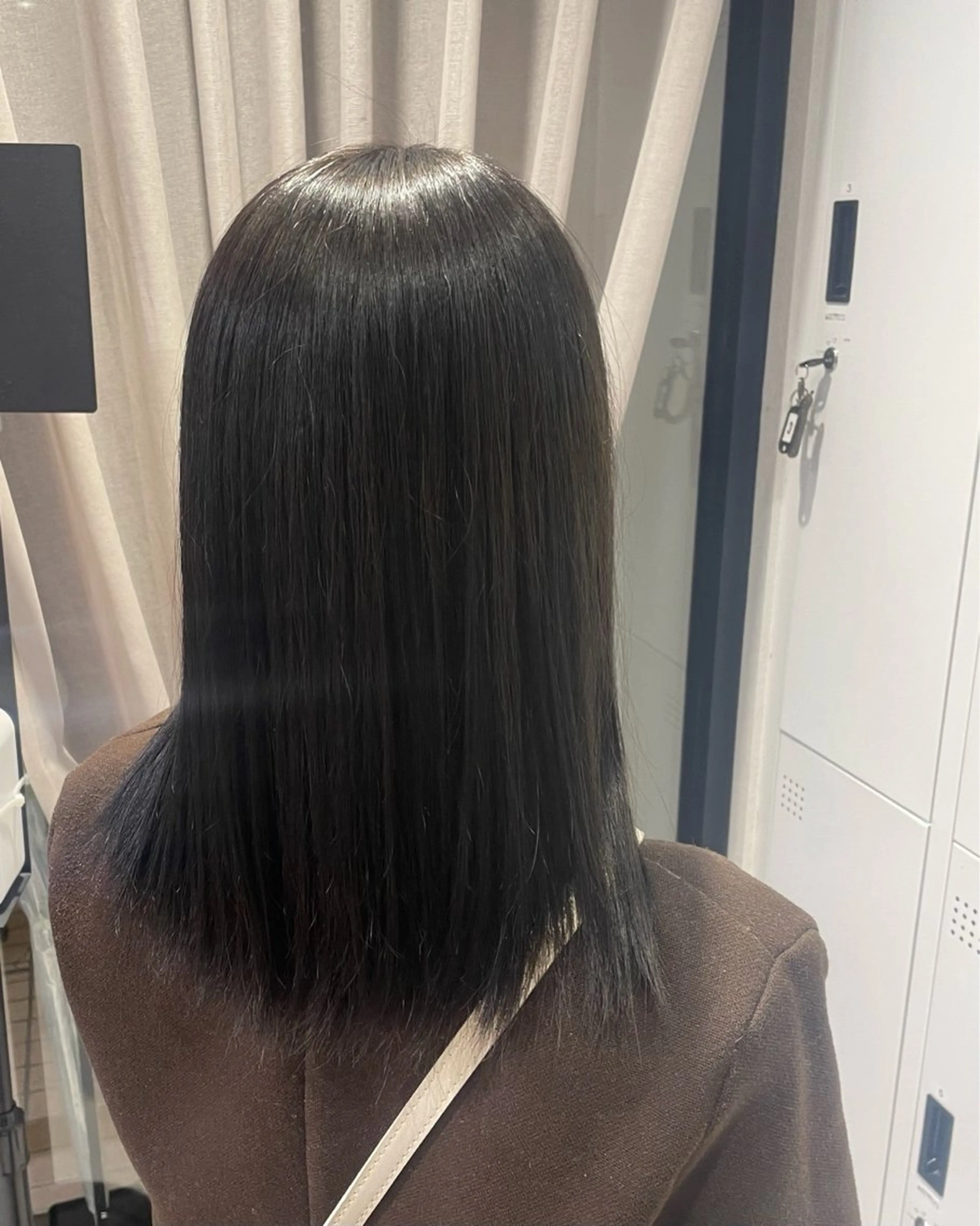 セミロング アッシュ ヘアカラー ハルカ/暖色カラー/ ダブルカラーのヘアスタイル