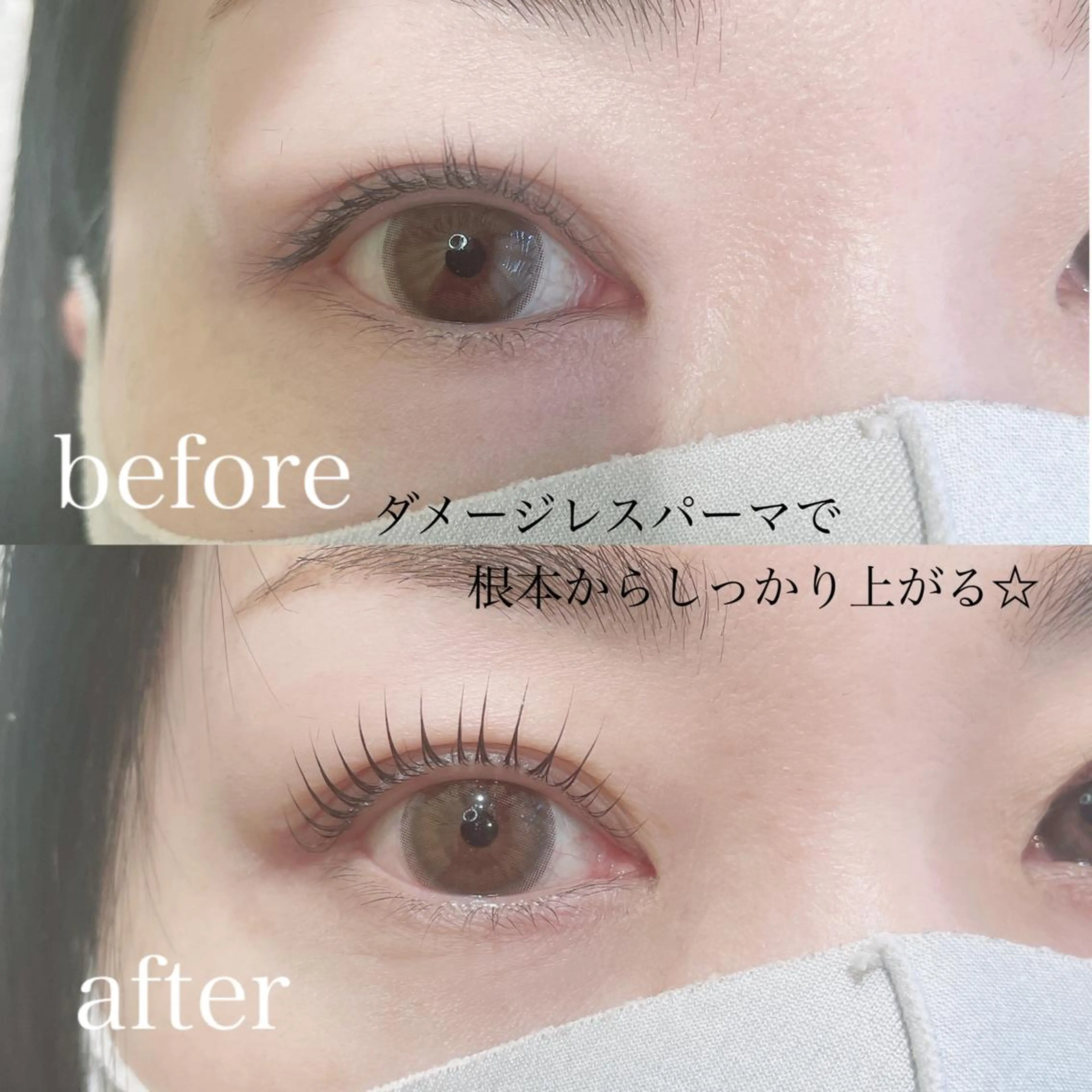 マツエク・マツパ バインドロック フラットラッシュ ナチュラル パリジェンヌラッシュリフト まつげパーマ マツパ SEALA 高石の眉毛・アイブロウイメージ