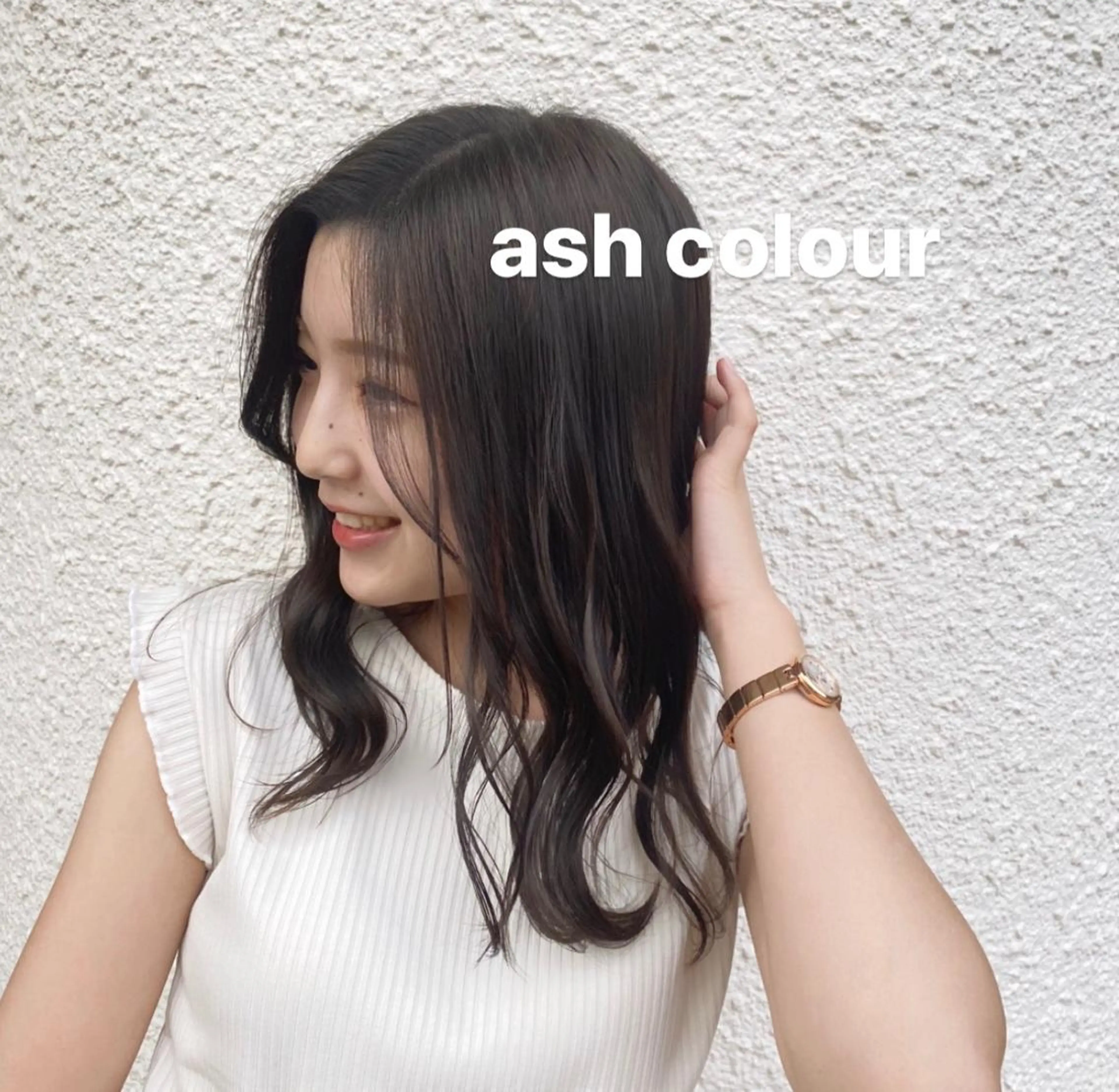 セミロング カラー ブリーチなしWカラー 🎀韓国ヘア/amiのヘアスタイル