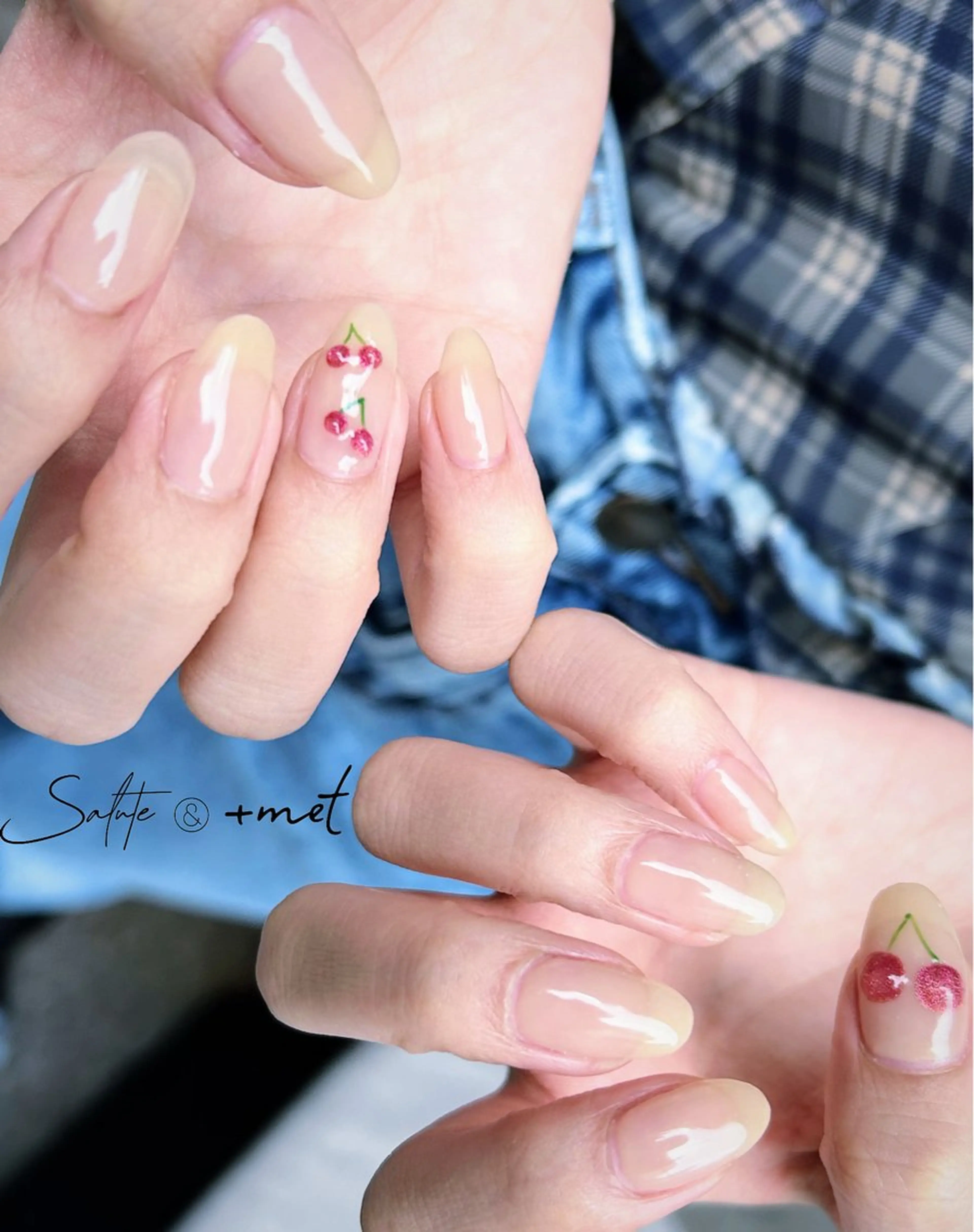 ネイル アートネイル ジェルネイル ぷっくりネイル 春ネイル 夏ネイル ハンドネイル 渋谷 怜奈のネイルデザイン