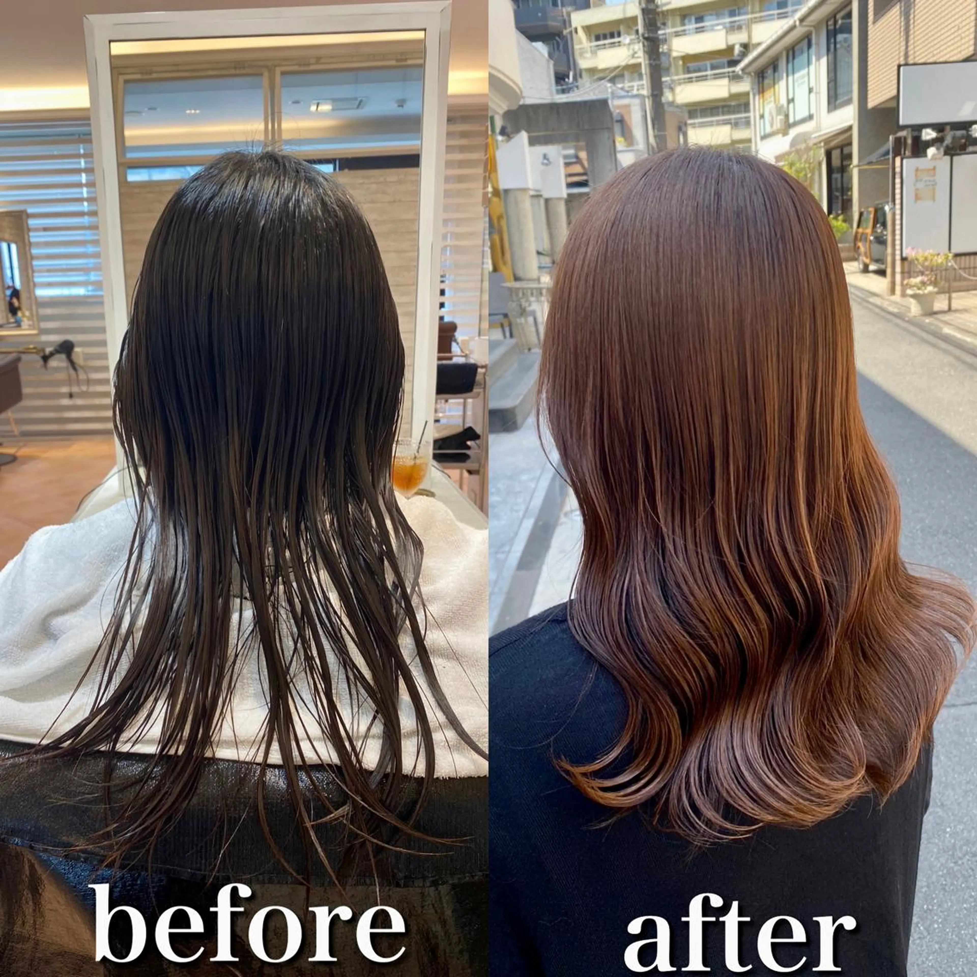 セミロング カラー ブリーチ ケアブリーチ ダブルカラー グラデーションカラー グレージュ ヘアカラー トリートメント ヘッドスパ 韓国系レイヤー特化 hiroのヘアスタイル