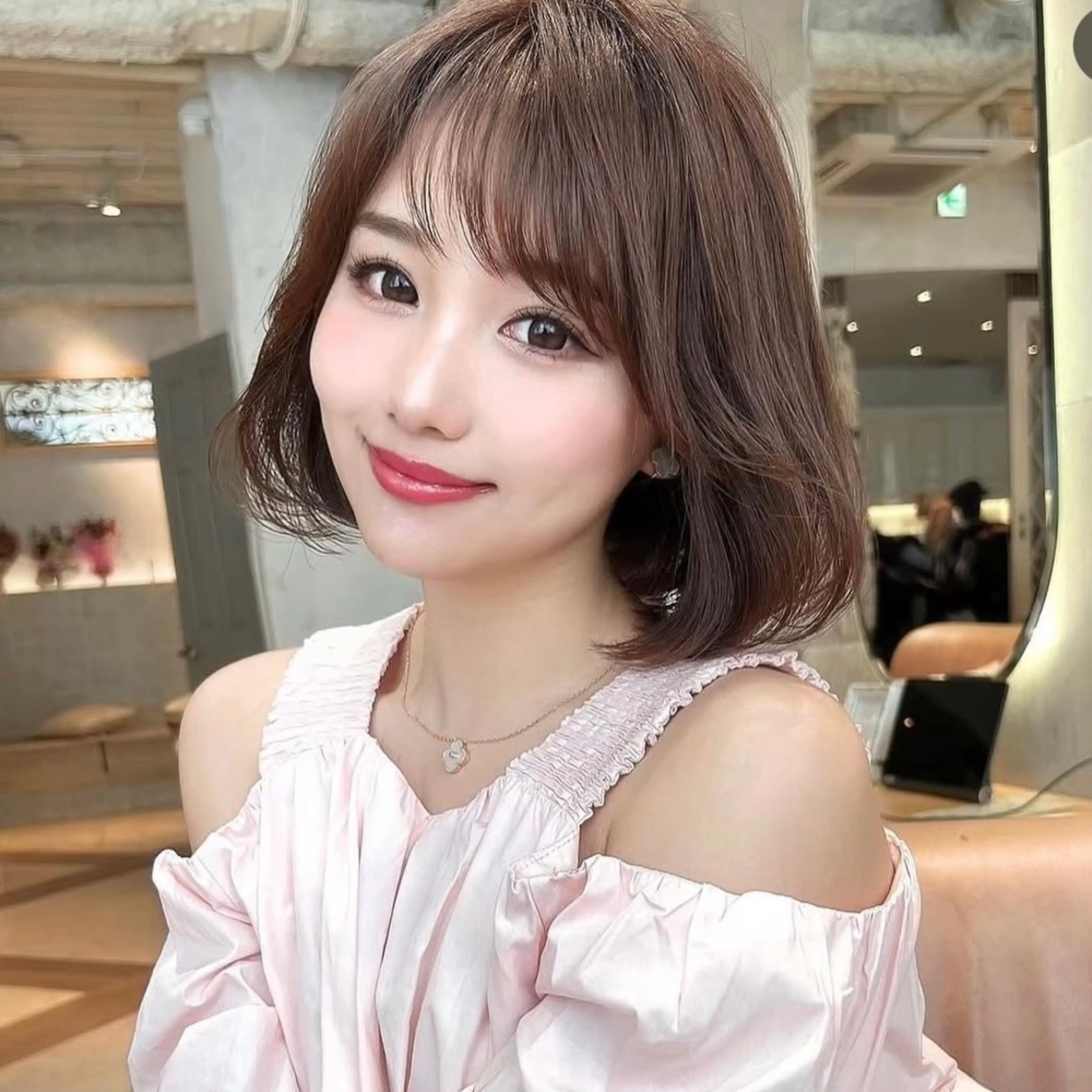 【大人気🦋】小顔ボブカット💖🌟＋透明感カラー🤍＋ライトトリートメント🦋の写真