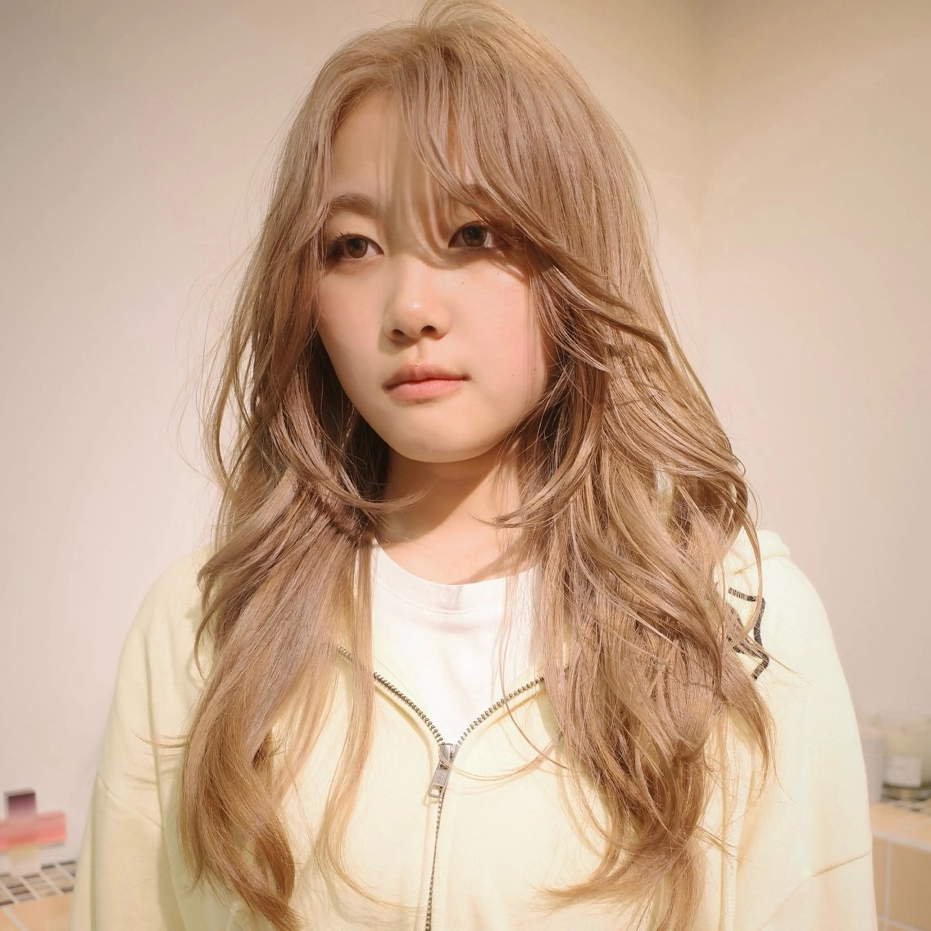 ロング カット ヘアカラー トリートメント ブリーチ×似合わせハ イトーン🍎ののかのヘアスタイル