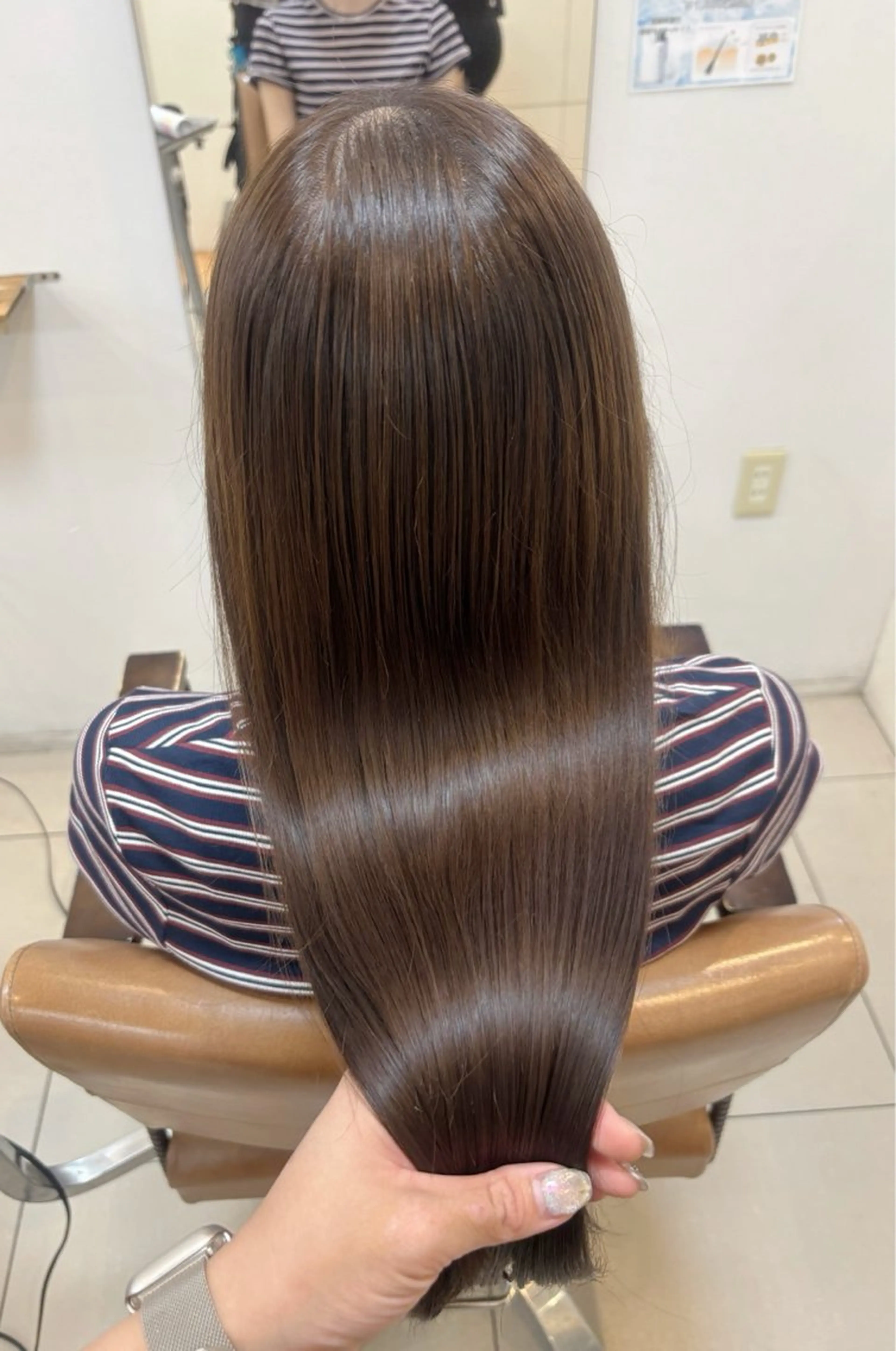 セミロング カラー アッシュ アッシュブラウン ブラウンカラー 髪質改善 カット ヘアカラー トリートメント 頭皮×髪質改善 透明感カラー💎中村のヘアスタイル