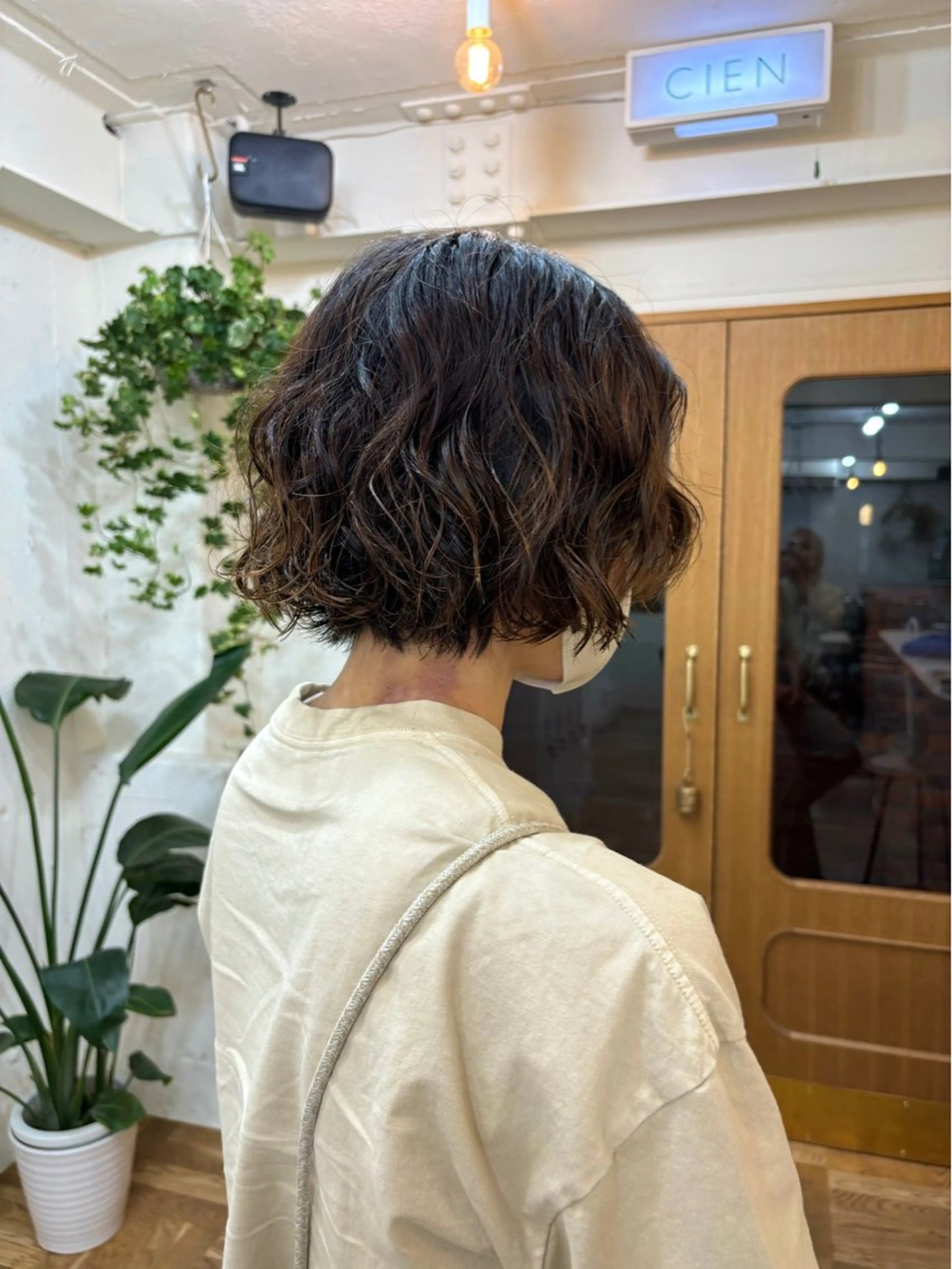 ショート パーマ ボブ デジタルパーマ カット パーマ ayano🫧 《CIEN》のヘアスタイル