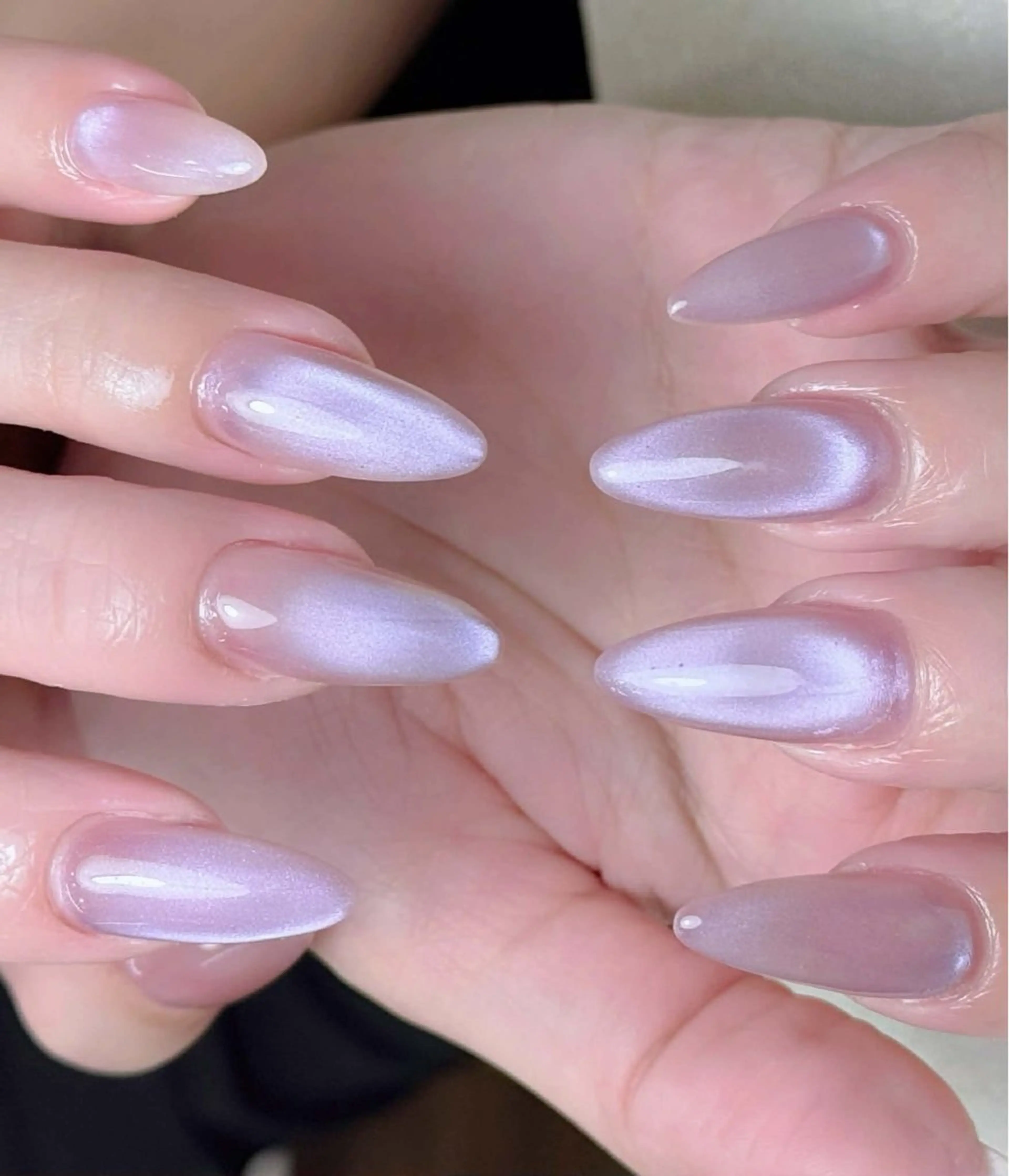 ネイル チークネイル 長さ出し フレンチネイル グラデーション キラキラネイル 中野駅から2分 MEO NAILのネイルデザイン