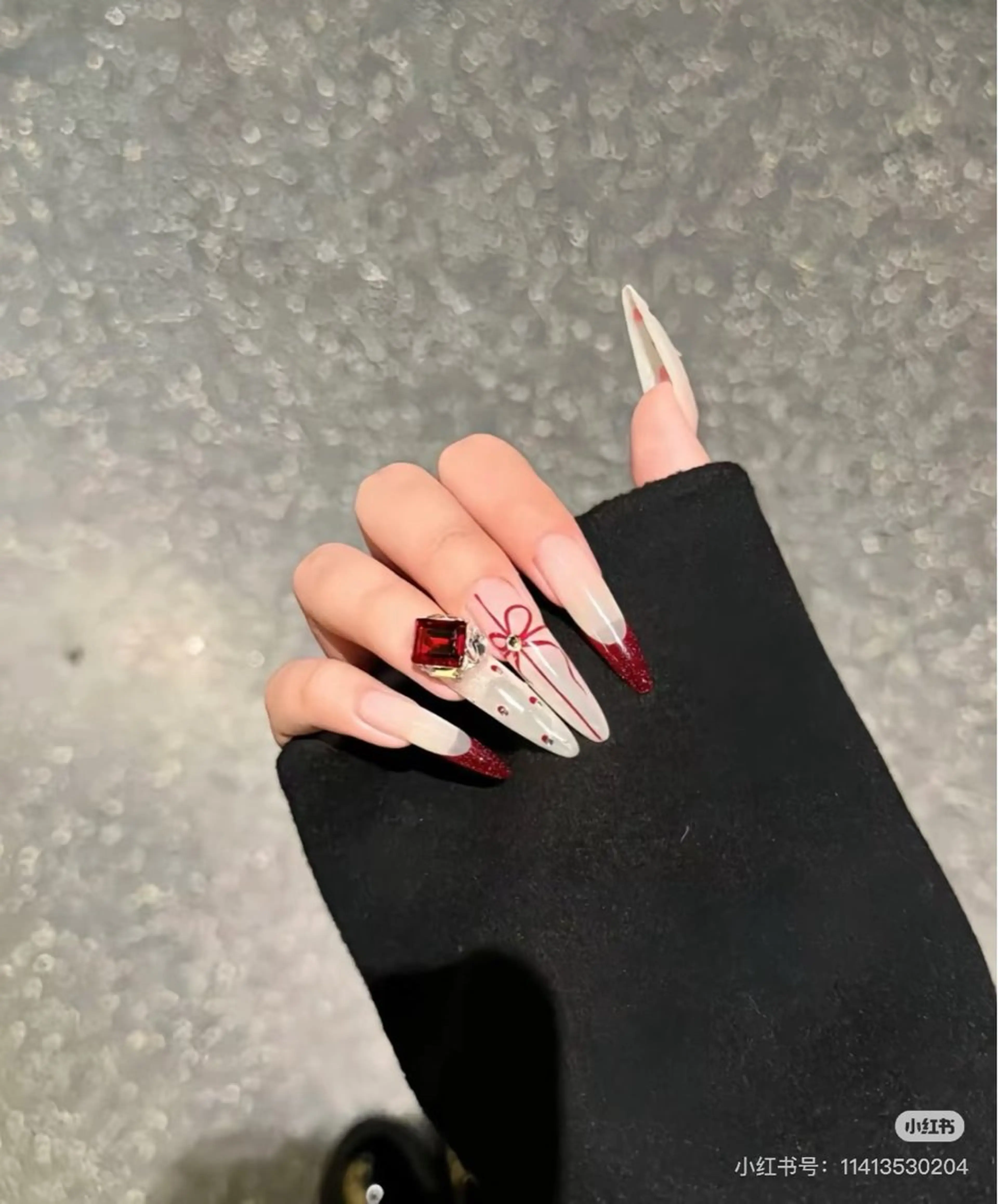 ネイル 成人式 ジェルネイル ネイルチップ ハンドネイル MoMoA Nail ネイル長さ出し専門店のネイルデザイン