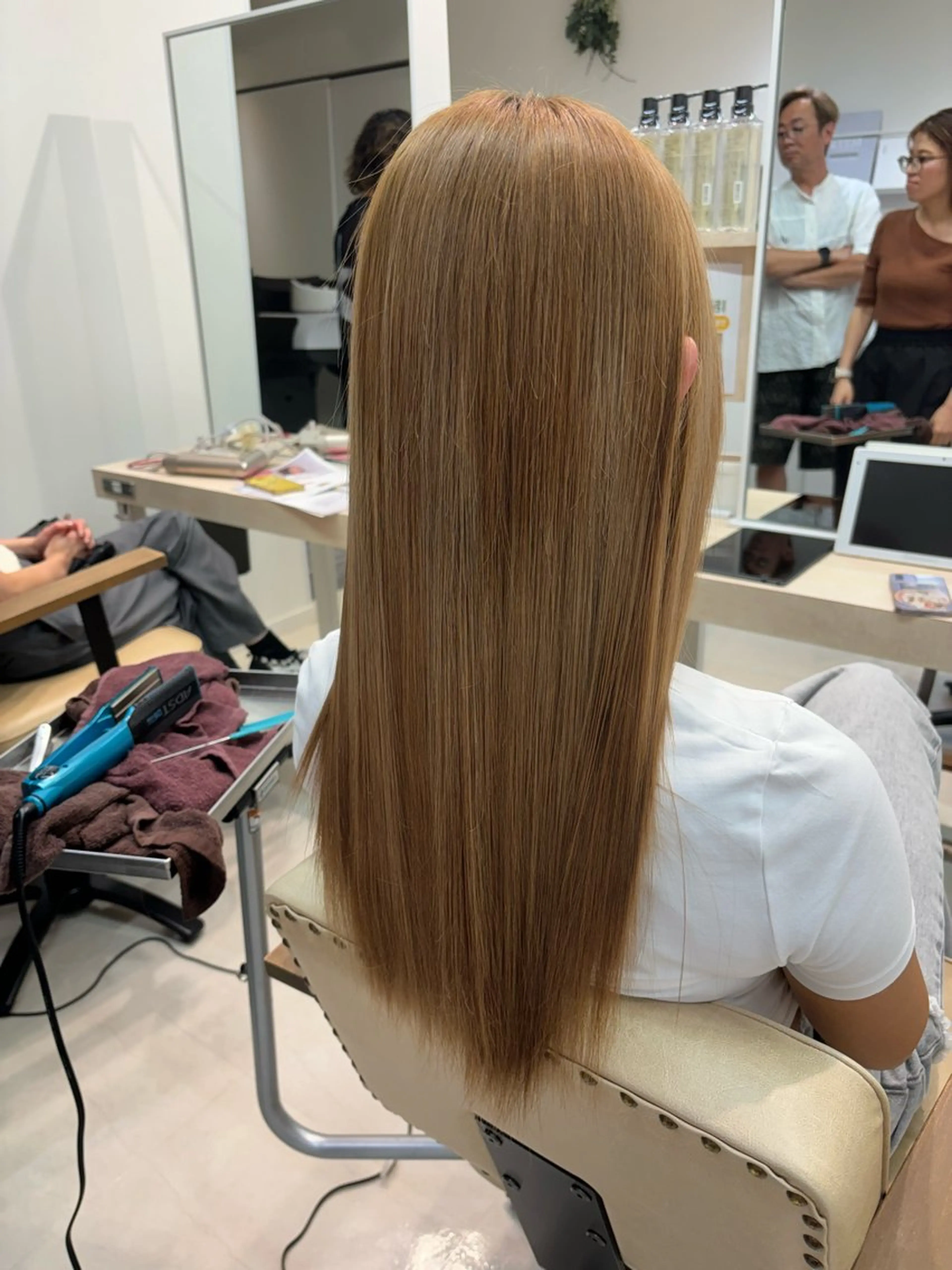 ロング 縮毛矯正 トリートメント ニュアンスパーマ/ フェザー/マッシュのヘアスタイル