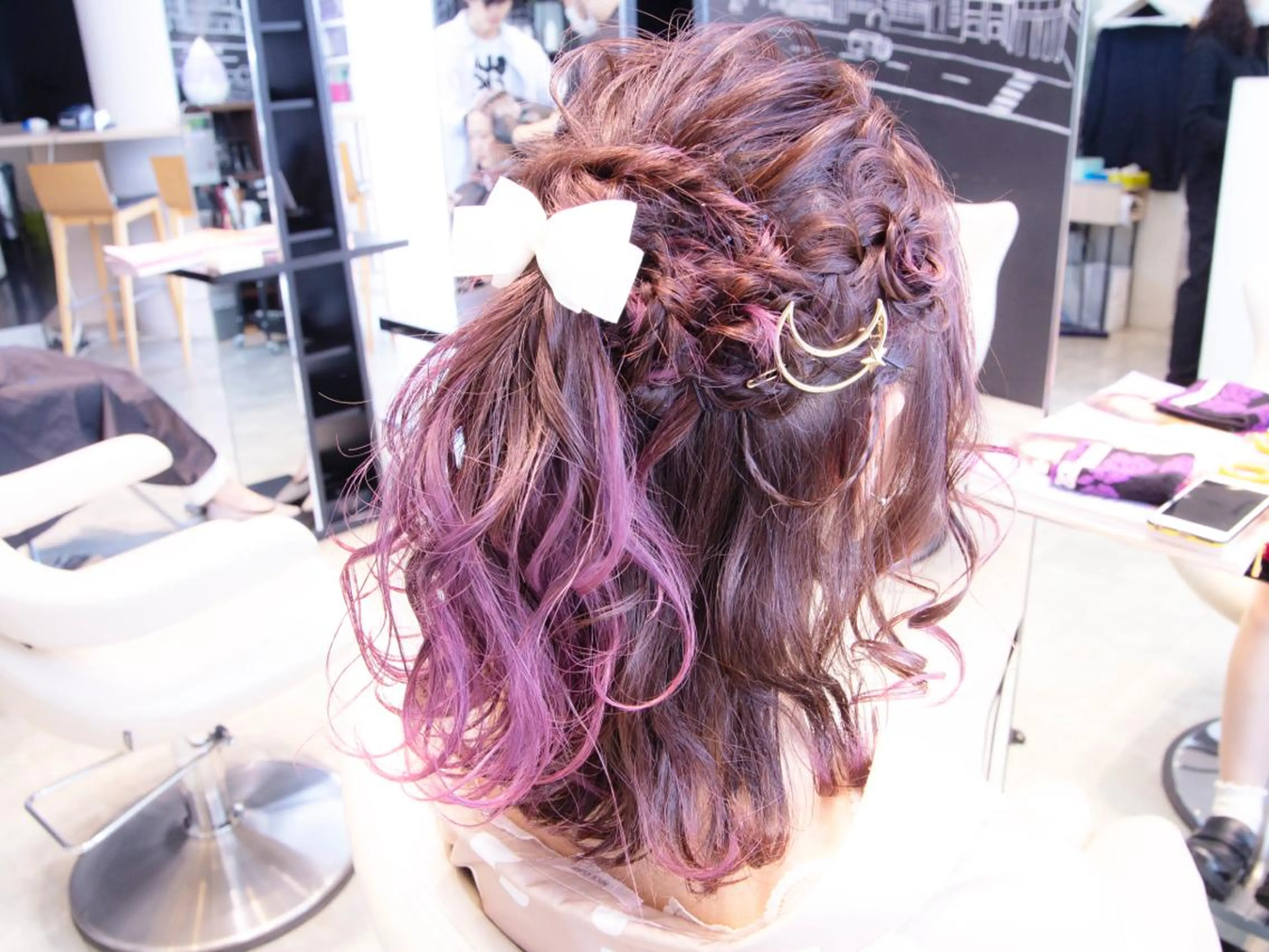 ミディアム カラー ヘアアレンジ Re:ta Hair 飯田淳平のヘアスタイル