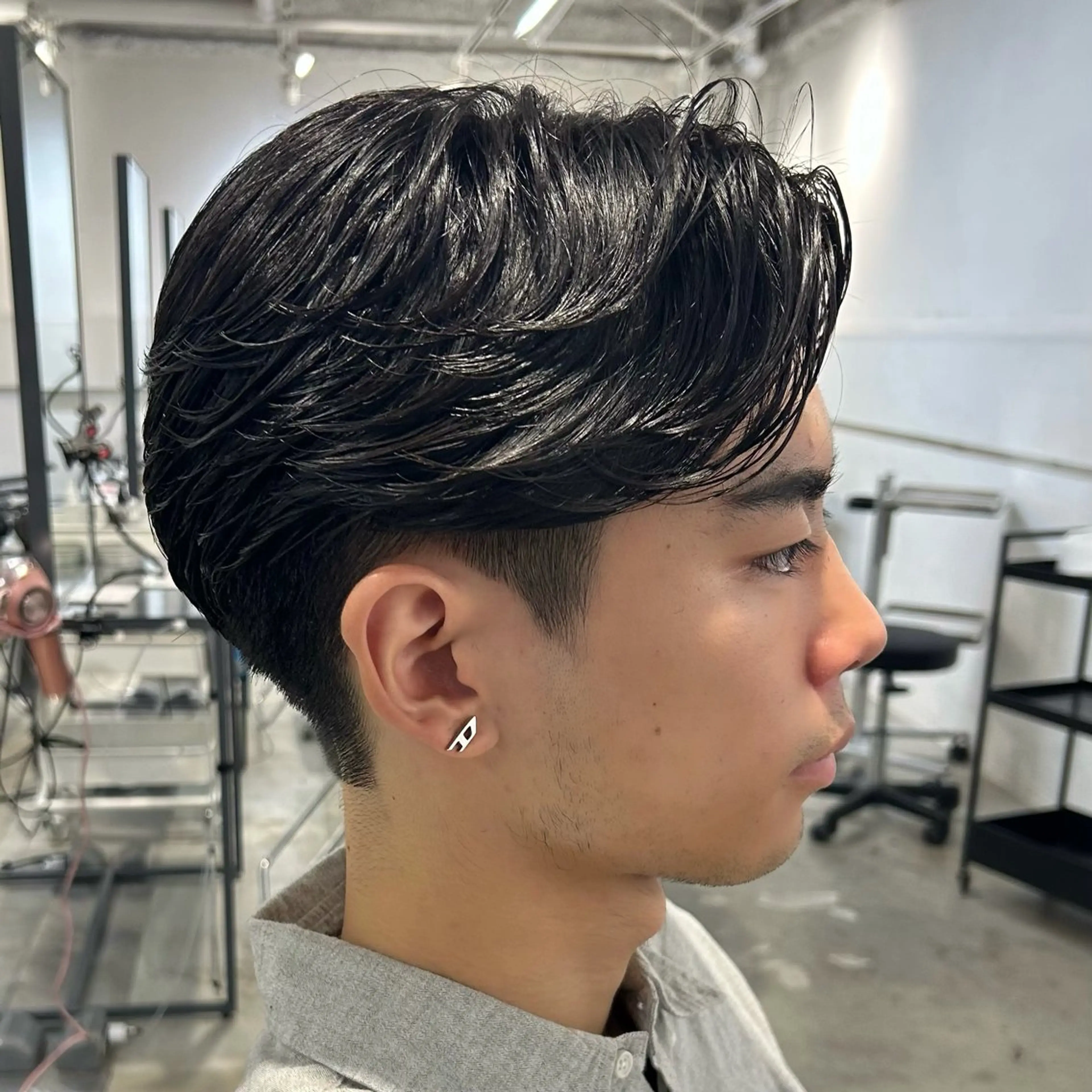 パーマ メンズ カット パーマ メンズ清潔感のプロ 💈メンズパーマ藤田のヘアスタイル