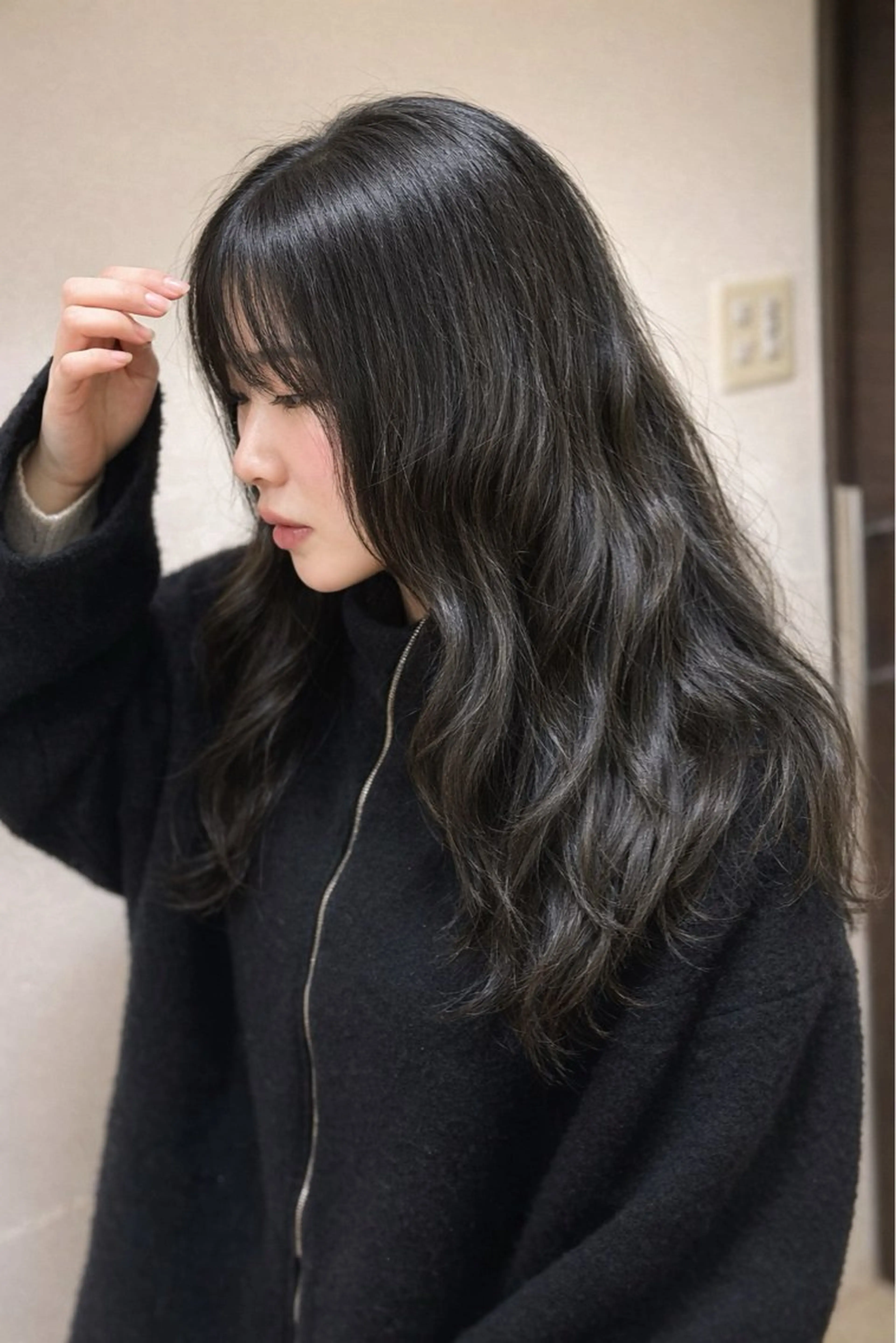 ブリーチなし透明感カラー 🫐の写真