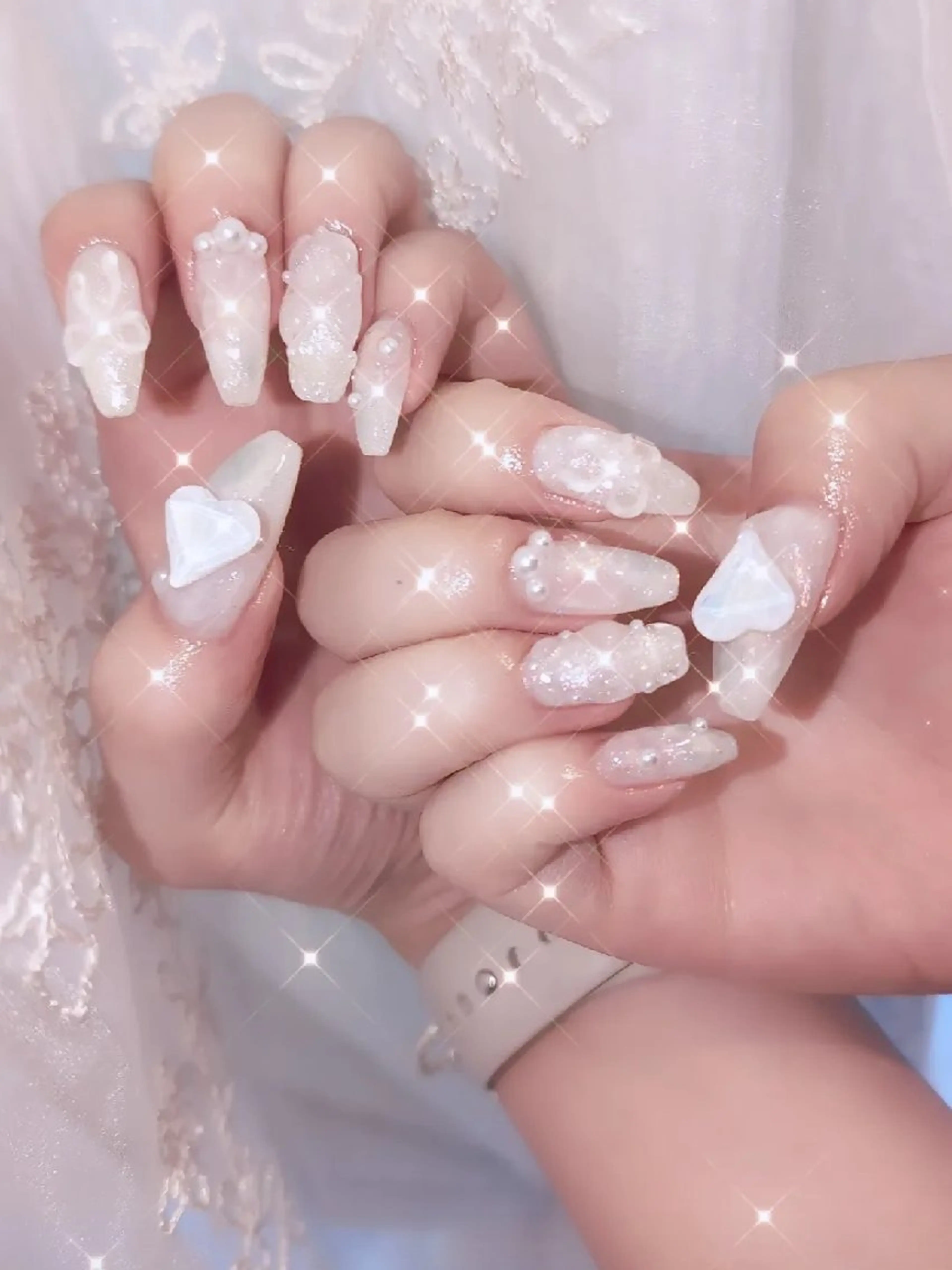 ネイル 長さ出し ジェルネイル 韓国ネイル マグネットネイル ニュアンスネイル ハンドネイル I LOVE ME NAIL.｡.:*♡のネイルデザイン