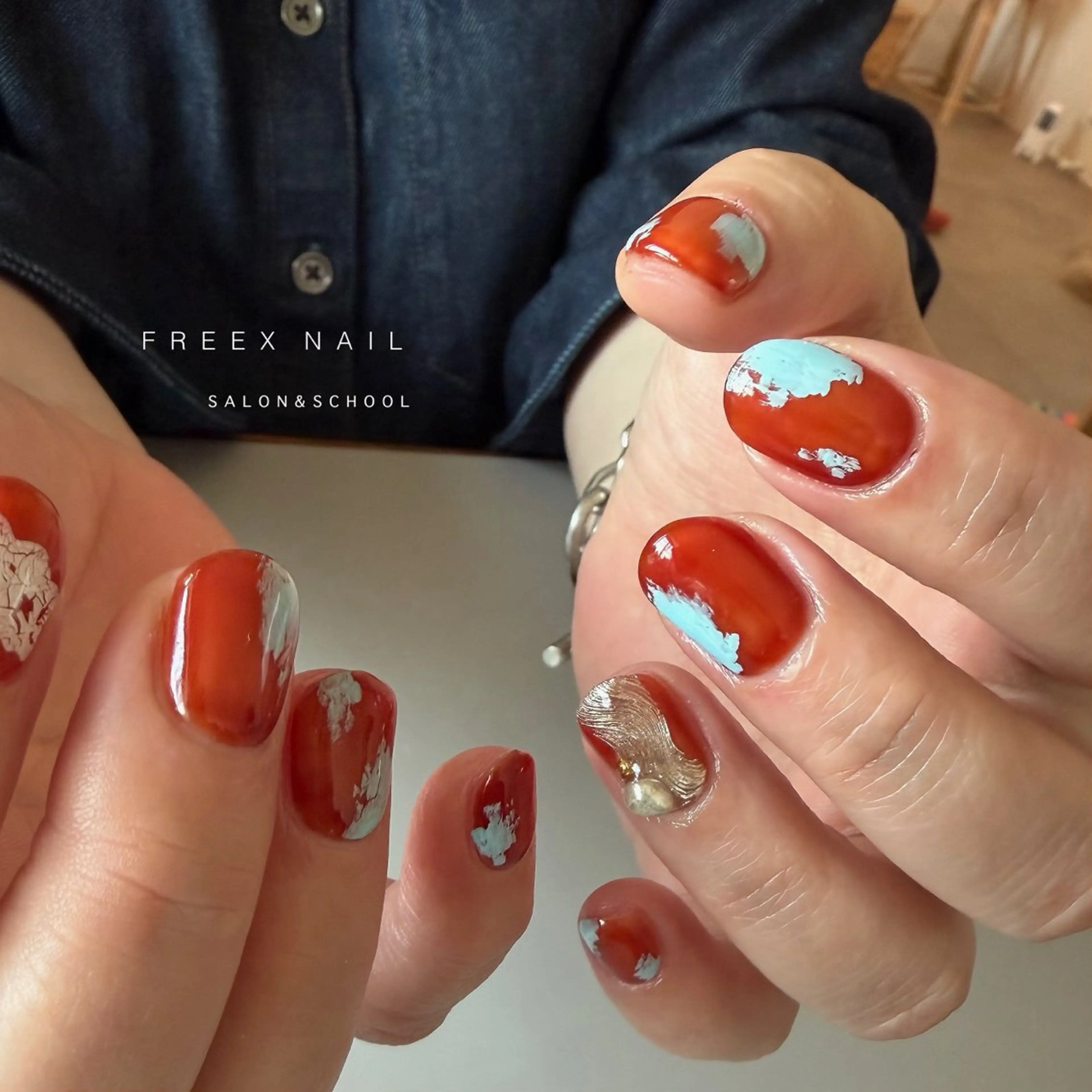 ネイル ハンドネイル ハンドケア freex nail /ニュアンス/個性派のネイルデザイン