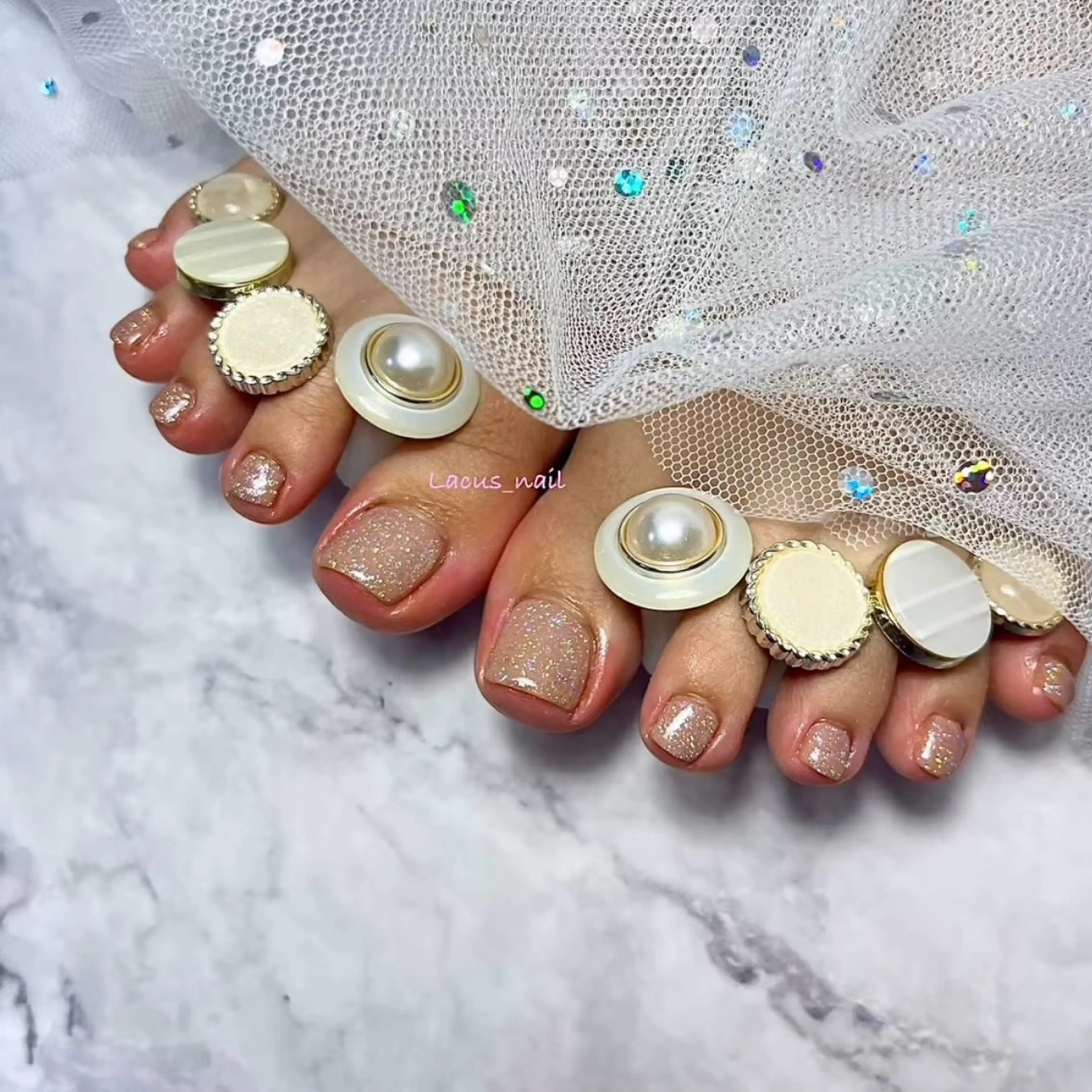 ネイル フットネイル シンプルネイル Nail Salon Lacusのネイルデザイン