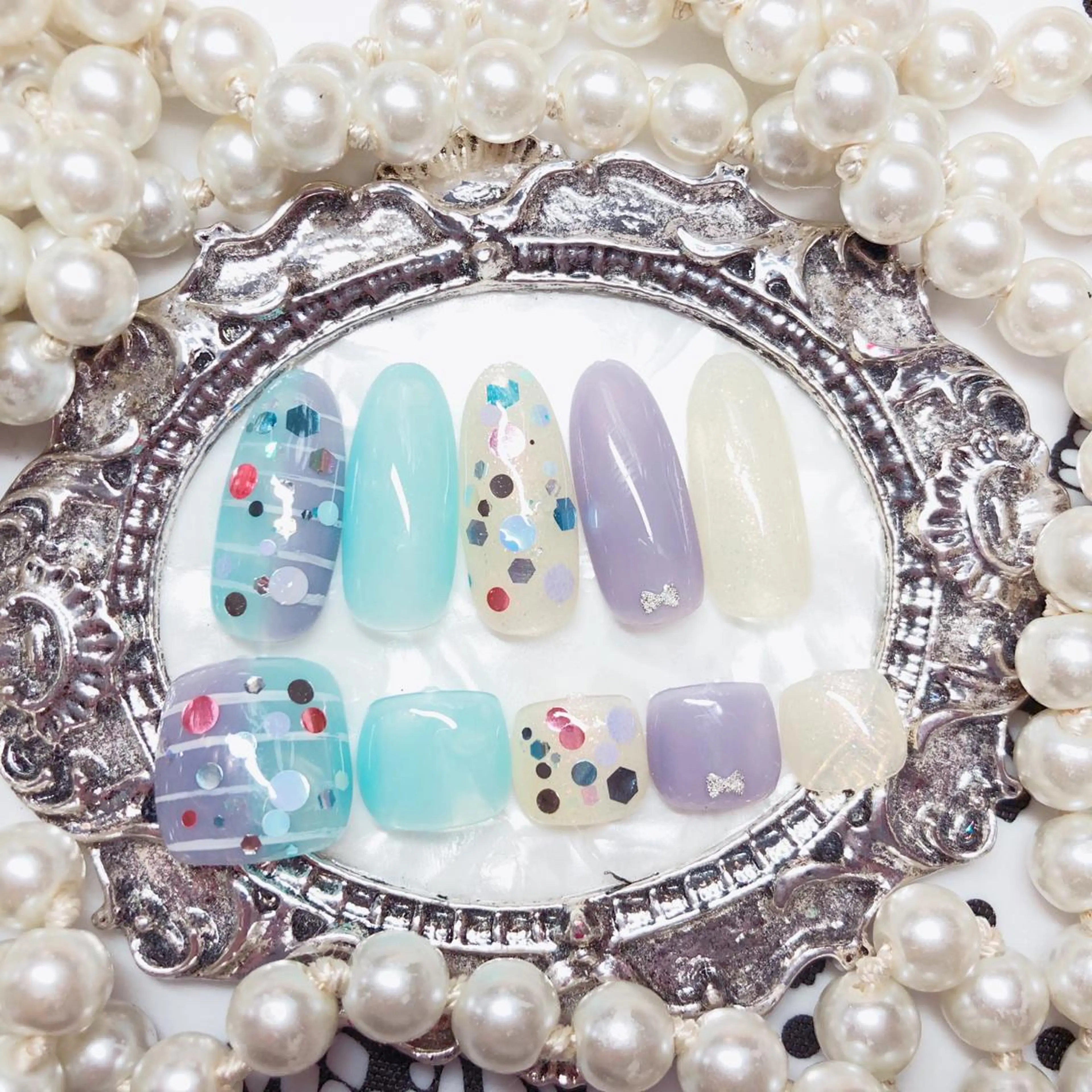 ネイル マジック ミラーのネイルデザイン