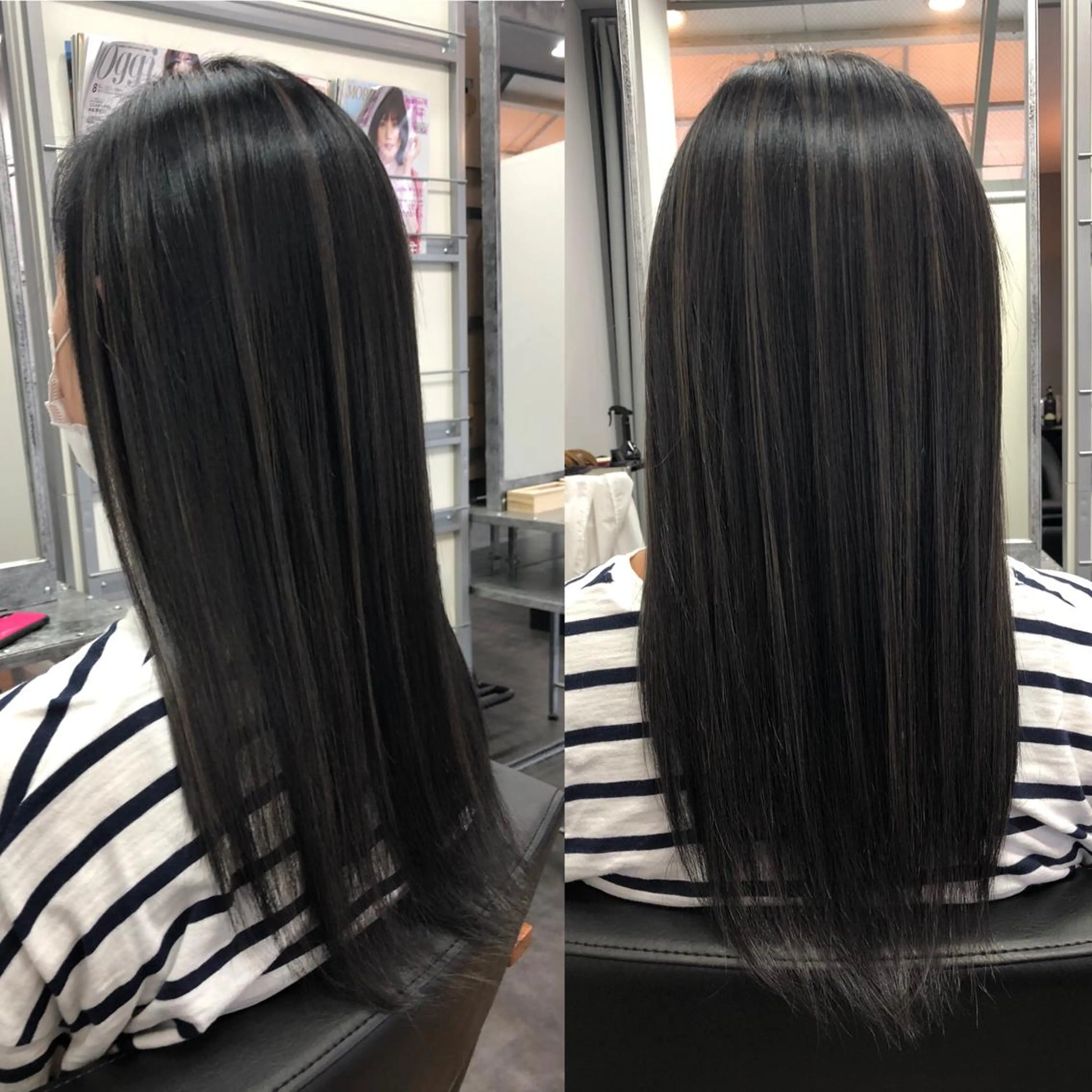 ミディアム カラー ヘアアレンジ ヘアカラー トリートメント 大塚 貴之のヘアスタイル