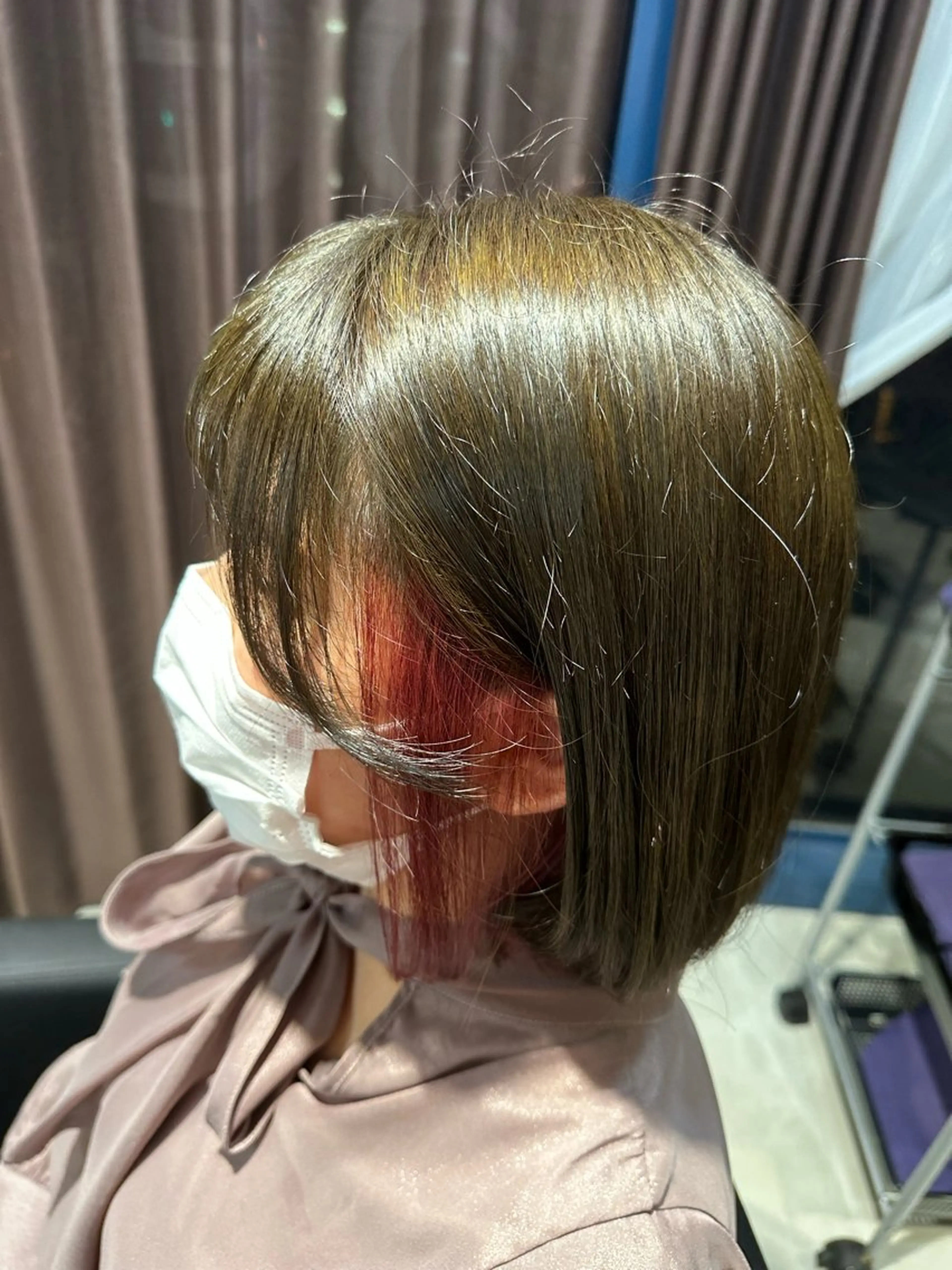 カラー イヤリングカラー 伊藤 杏のヘアスタイル