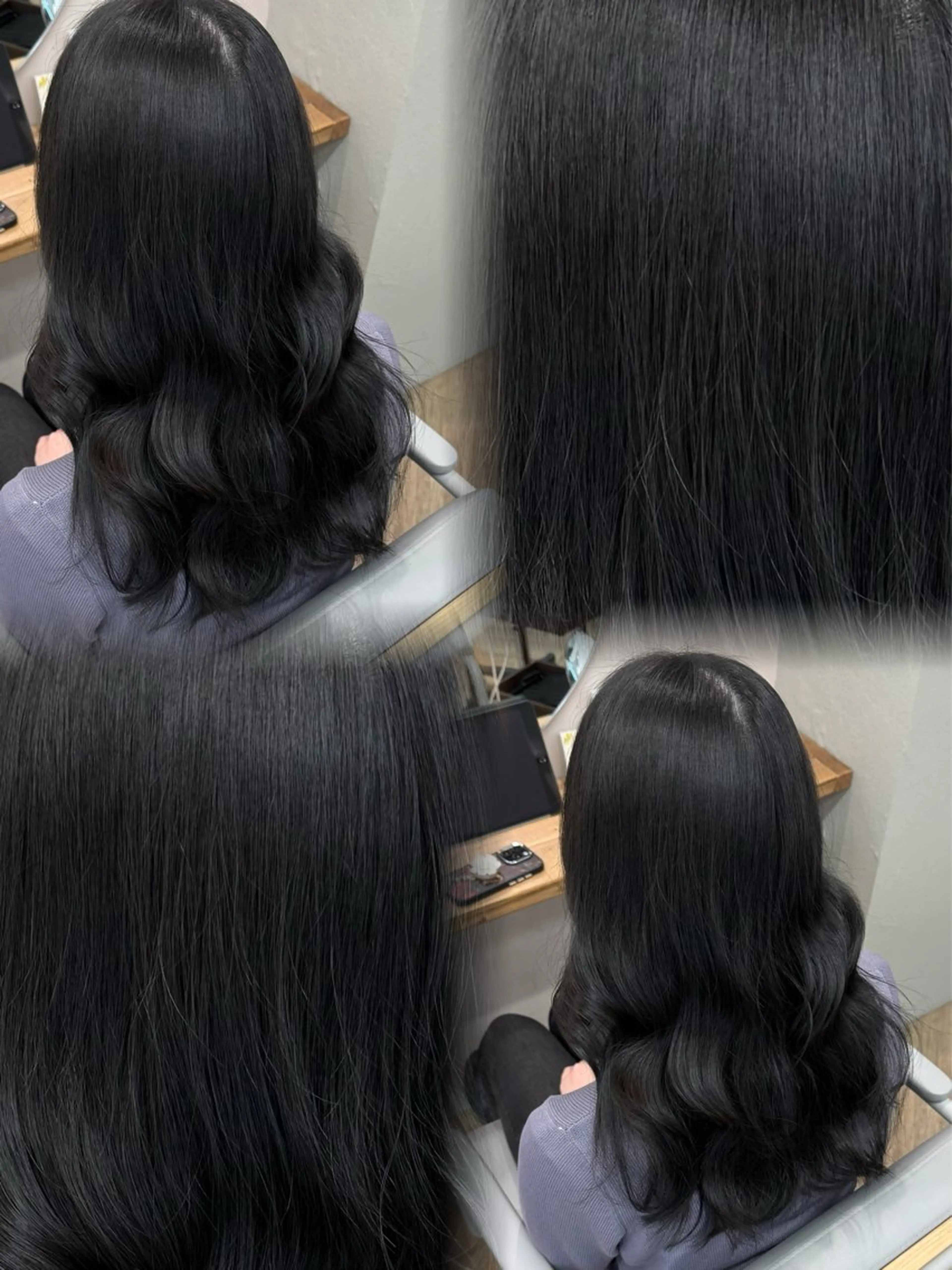 セミロング ブリーチ/髪質改善/ 岡山駅/のりまきのヘアスタイル