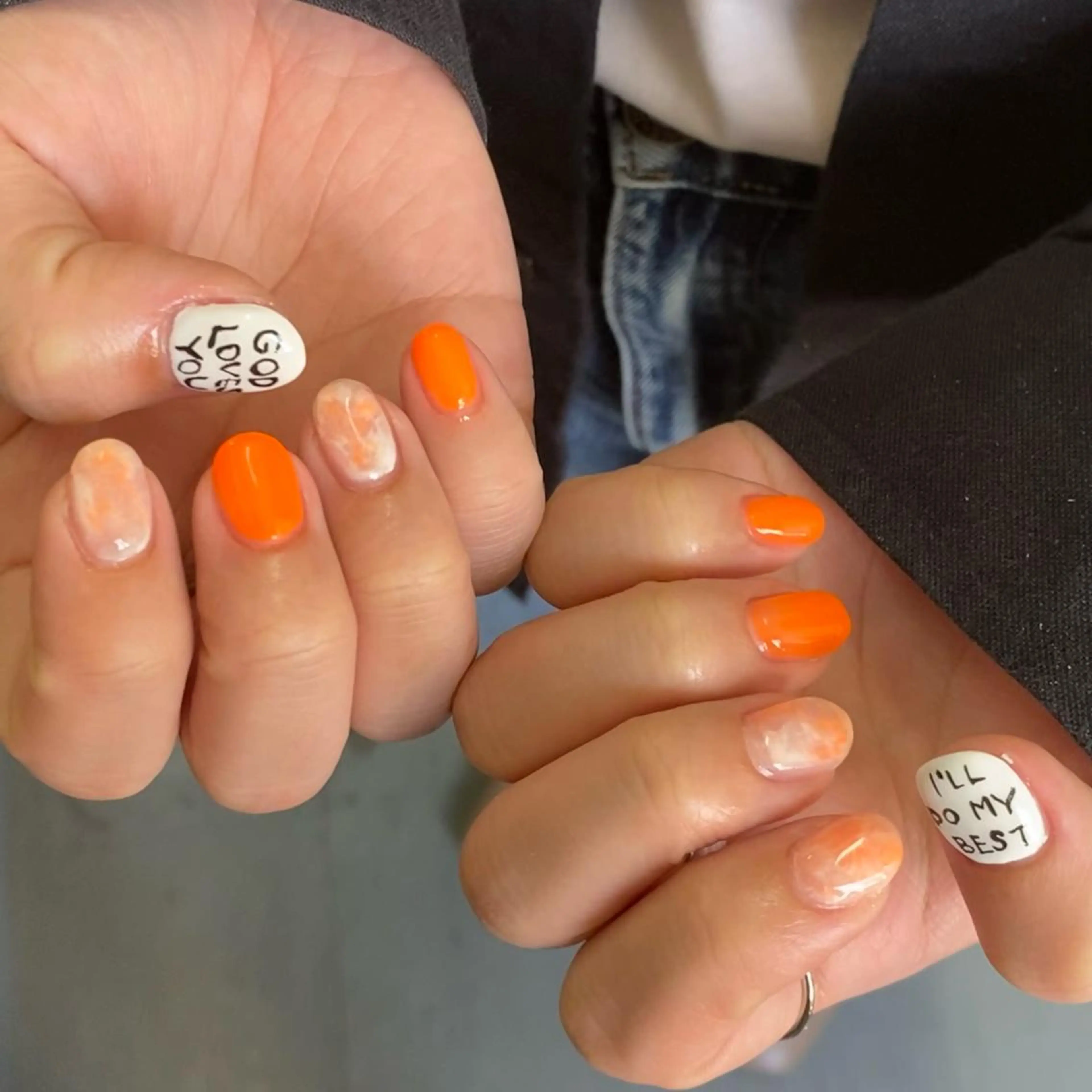 ネイル ハンドネイル フットネイル ゆびノさき茨木店 ニュアンス/アートのネイルデザイン