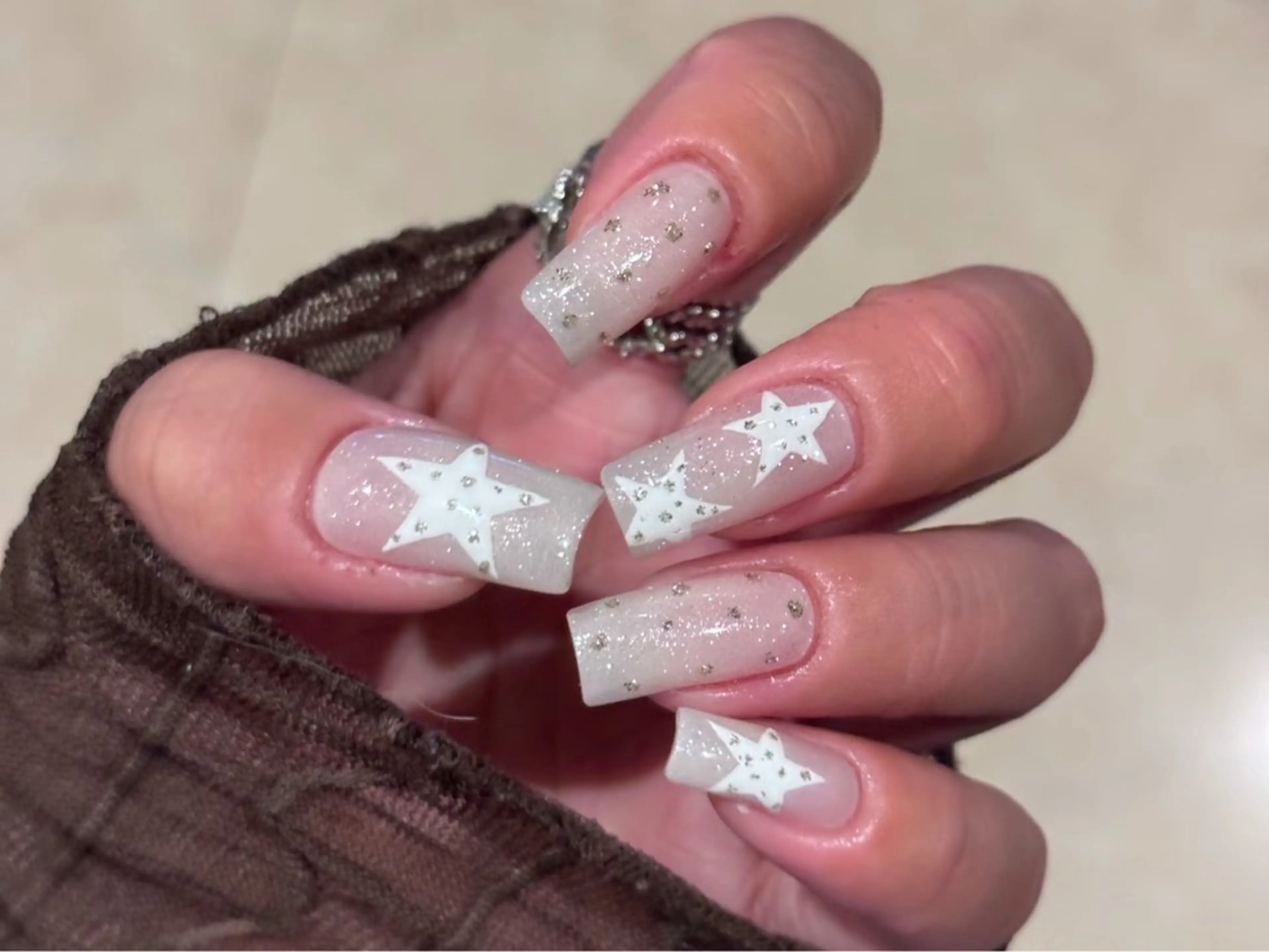 ネイル アートネイル オーロラネイル チークネイル フレンチネイル ガラスフレンチ ハンドネイル 🎀🎀YooLi Nail Salonのネイルデザイン