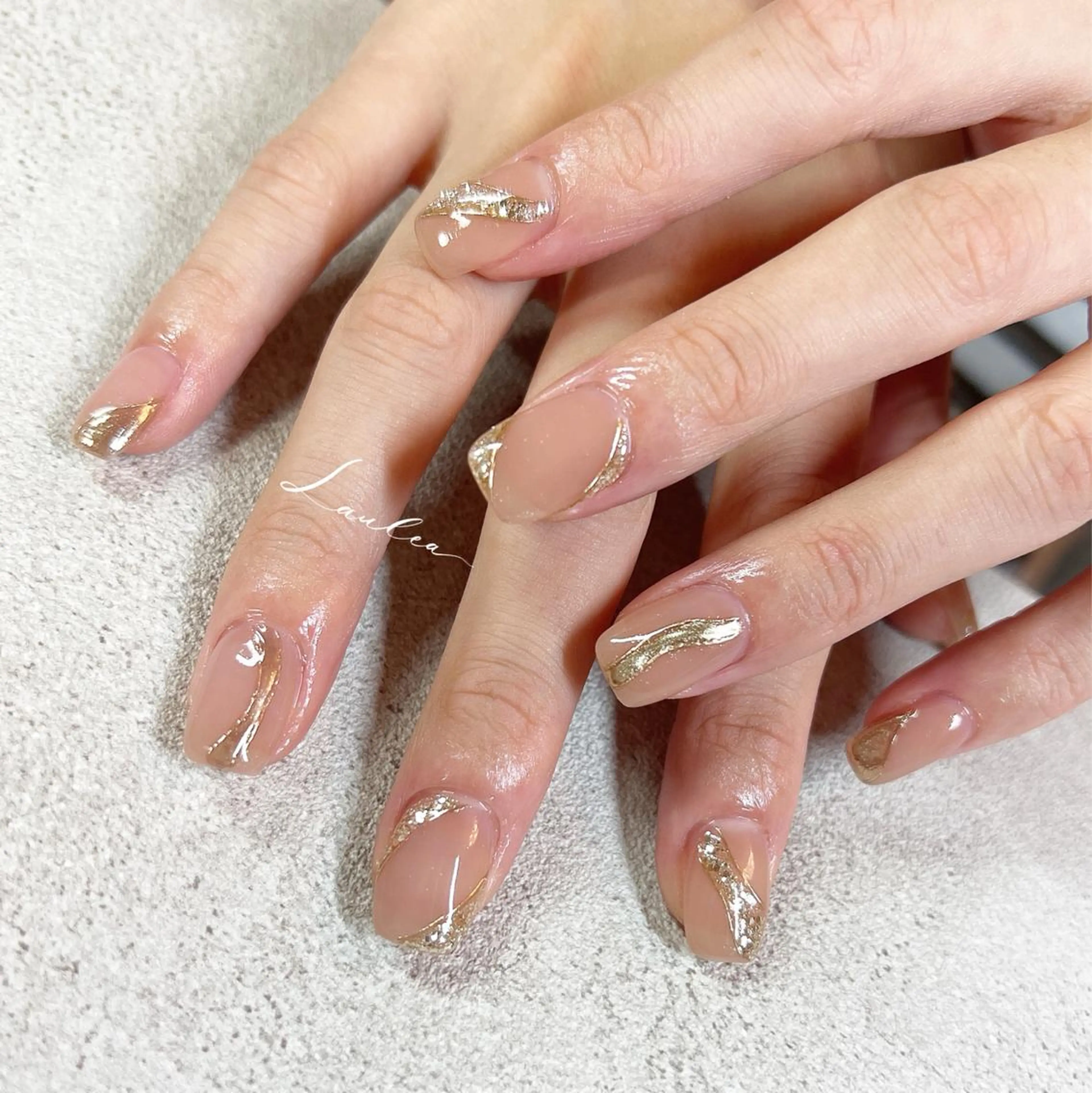 ネイル フットネイル 韓国ネイル ハンドネイル nail salon Lauleaのネイルデザイン