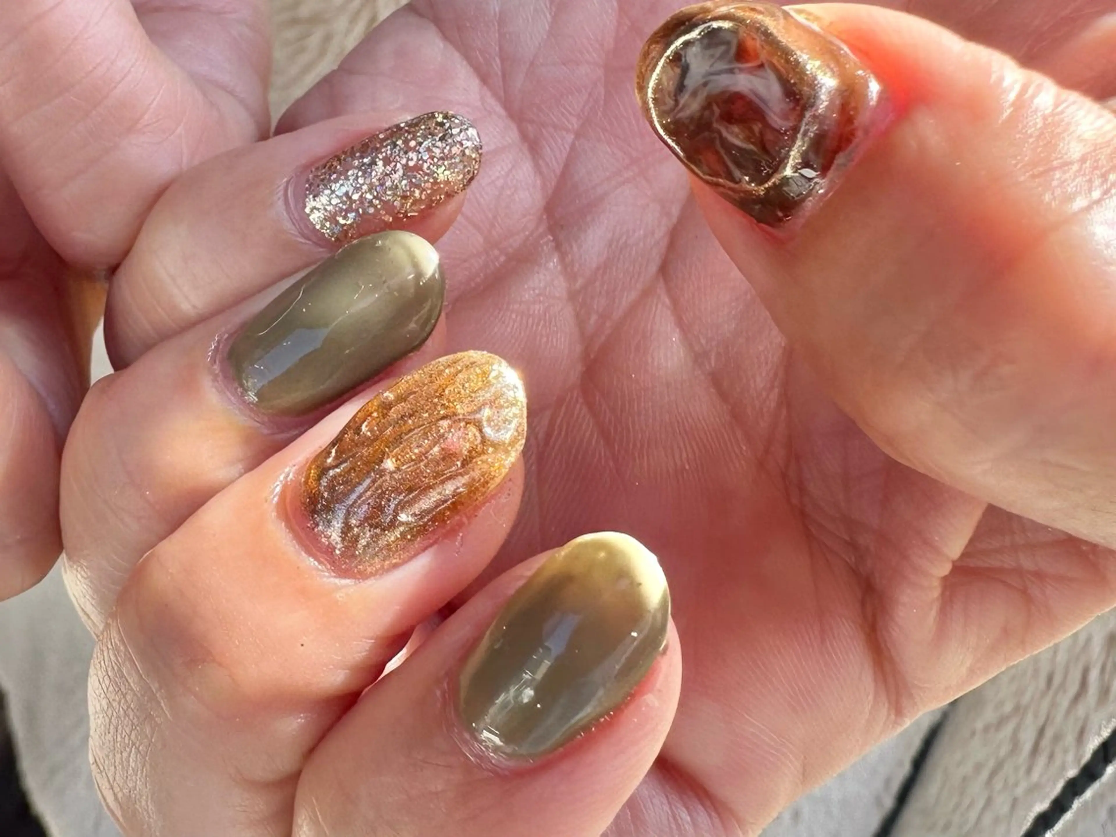 ネイル ニュアンスネイル ハンドネイル ハンドケア Mnail ちひろのネイルデザイン