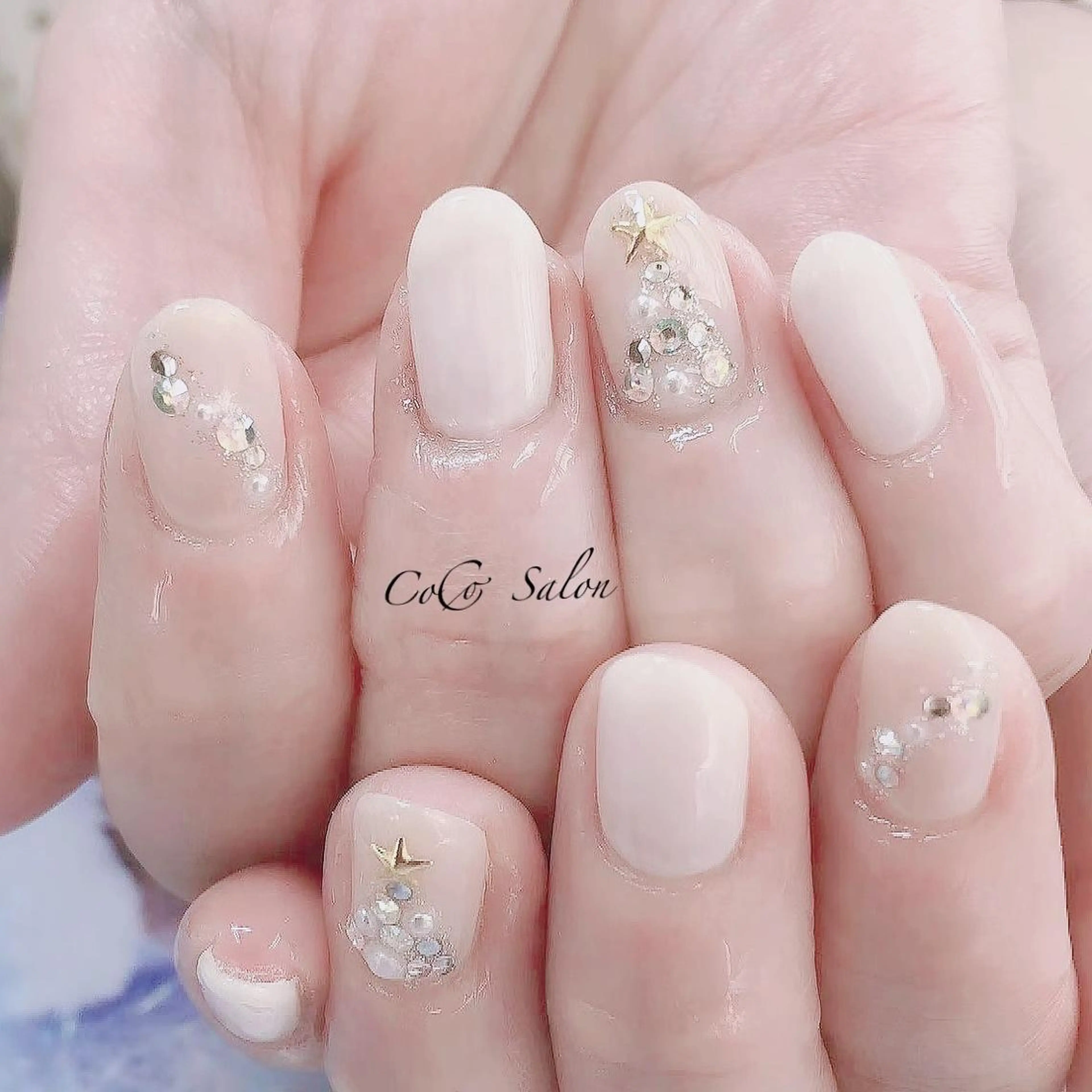 ネイル 長さ出し ジェルネイル オフィスネイル ワンカラーネイル パラジェル ハンドネイル CoCoSalon ネイル/まつ毛予約のネイルデザイン