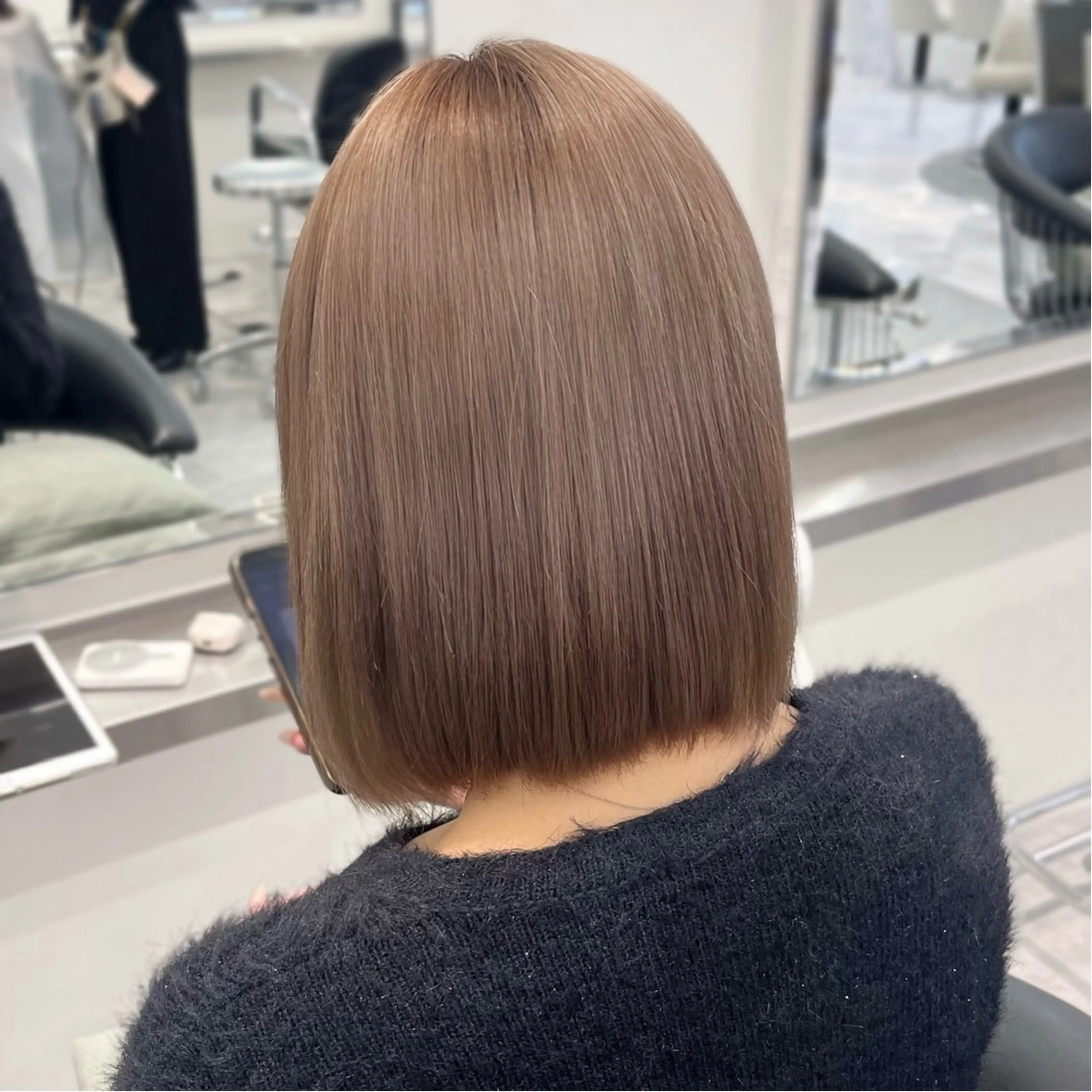 ミディアム カラー ヘアカラー Parve Mix 森 美遥🇰🇷🩶のヘアスタイル