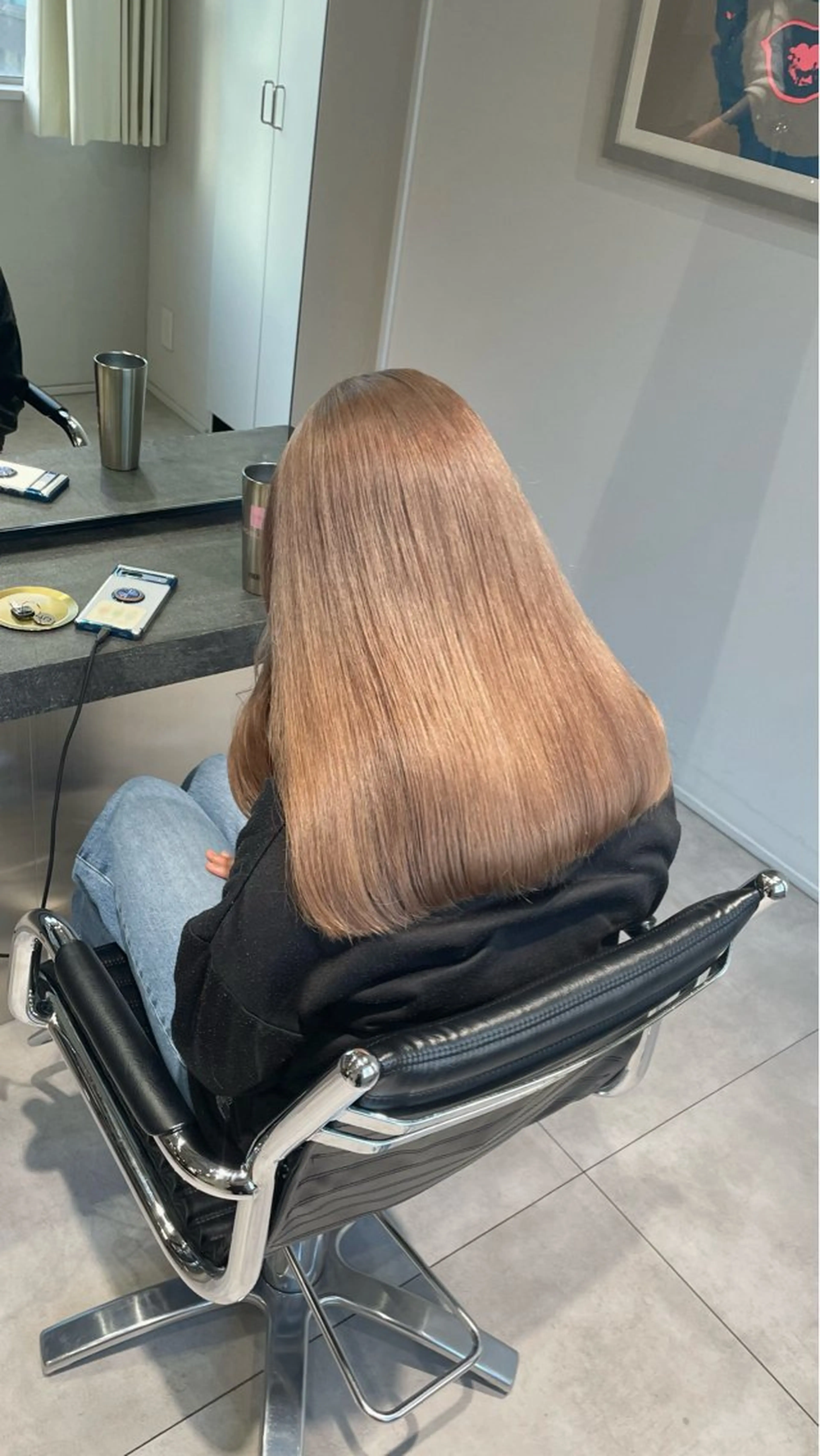 ロング カラー ベージュカラー 💝ブリーチ ショート/れい💝のヘアスタイル