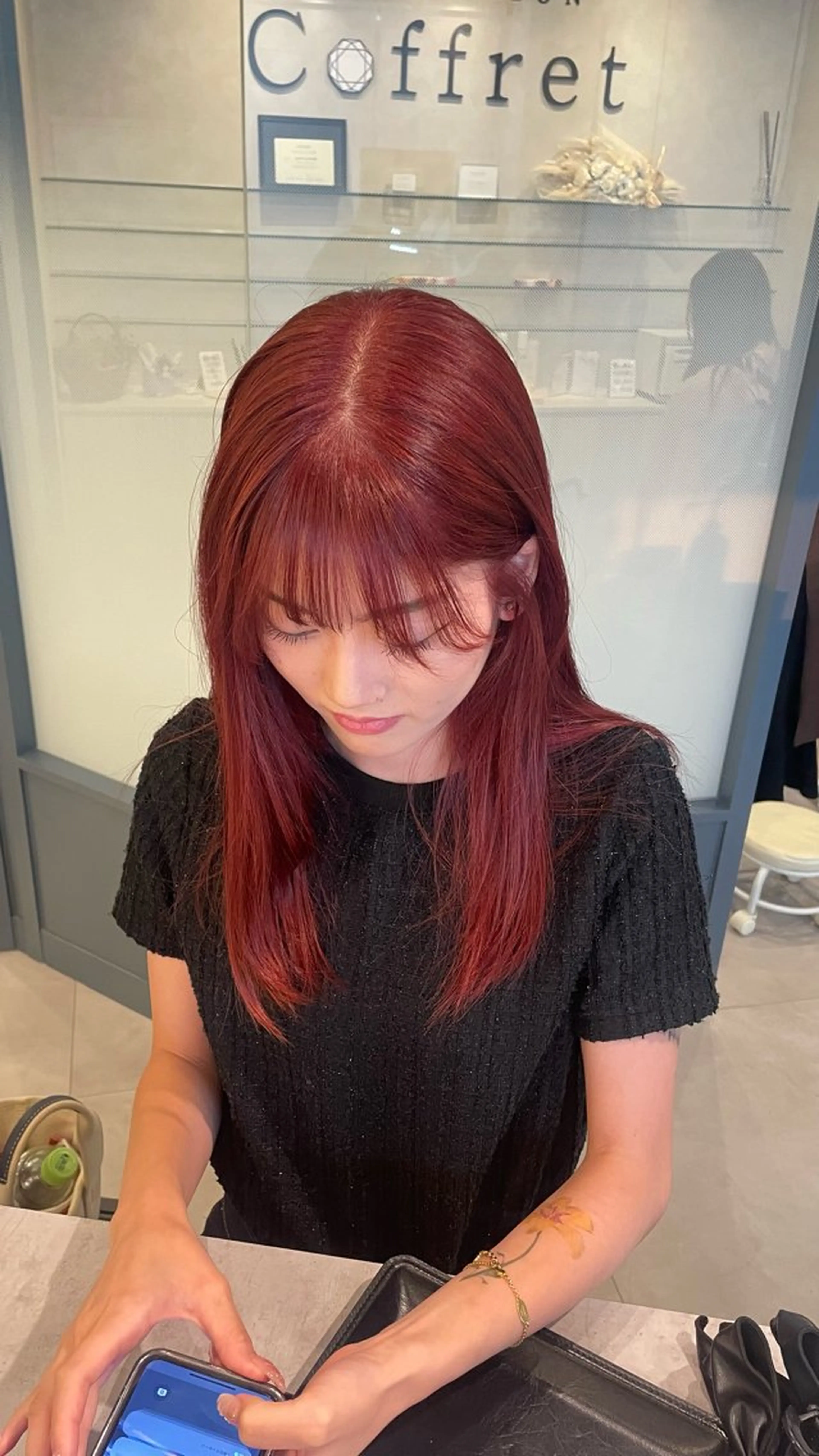 ご新規様限定✨　ブリーチ無しダブルカラー　¥9900/今里/鶴橋の写真