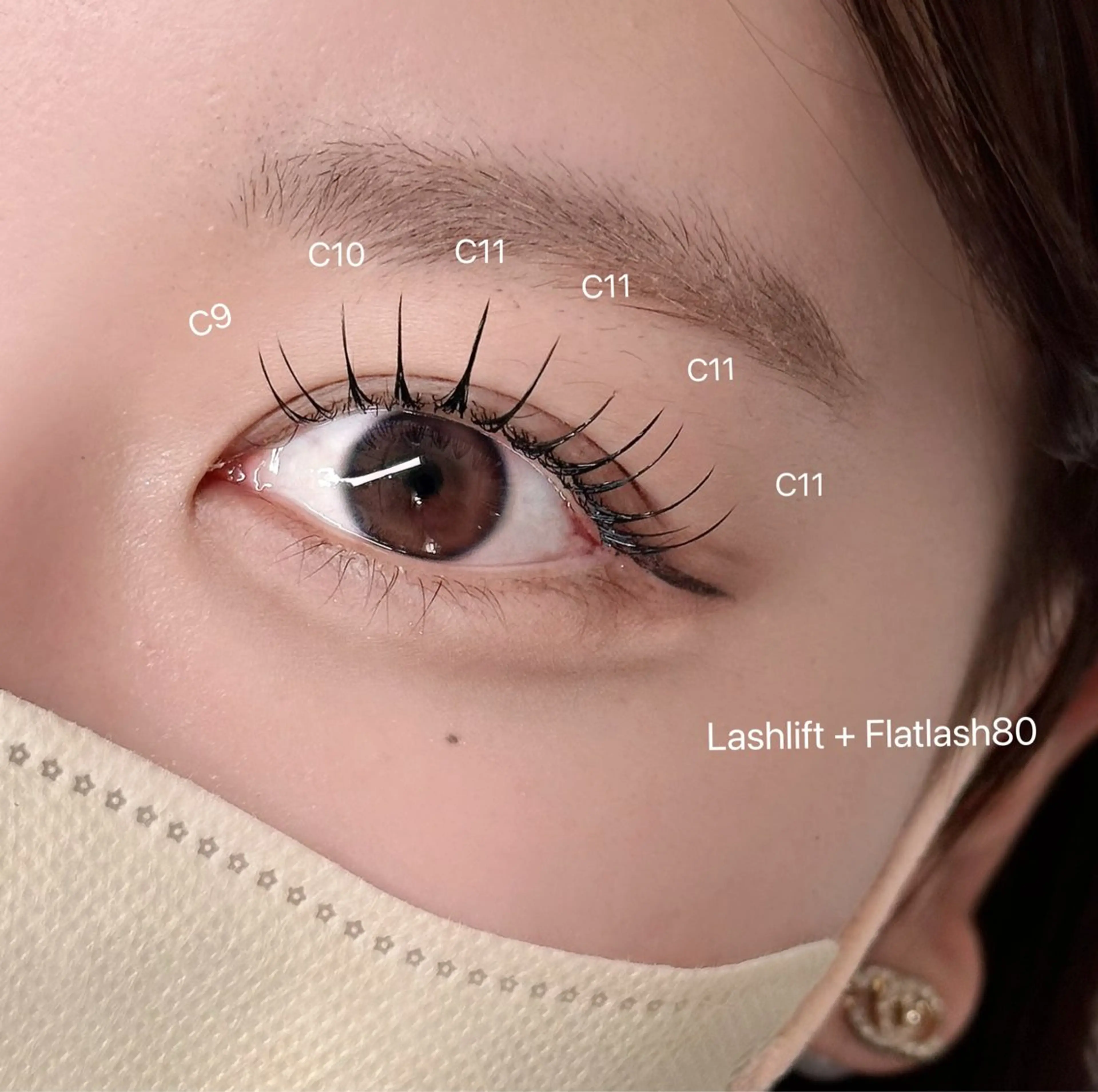 マツエク・マツパ マツパ mignon eye YUKINOのマツエク・マツパデザイン