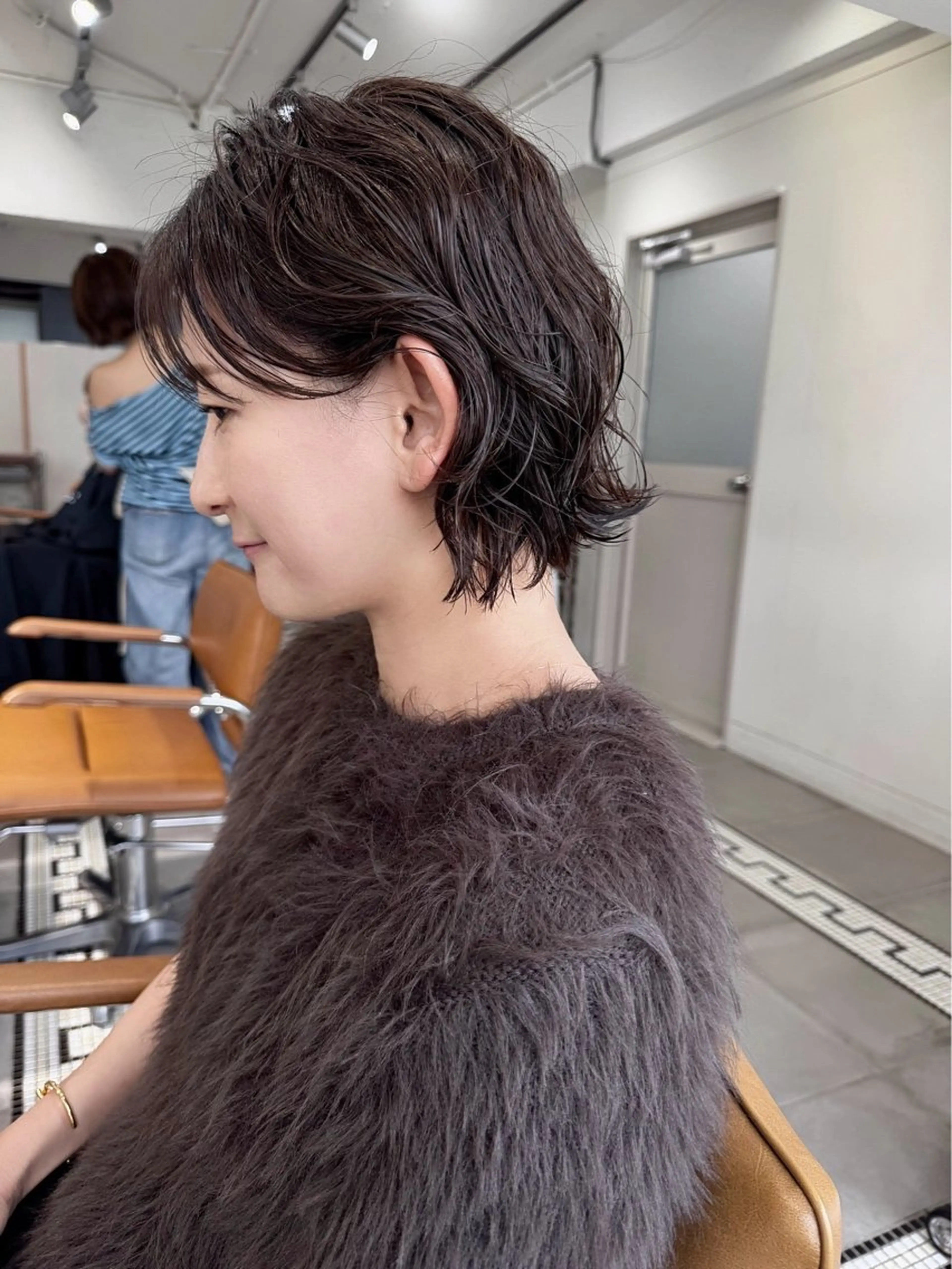 ミディアム パーマ ミディアムパーマ ハッシュorレイヤー 名古屋LORENハダのヘアスタイル