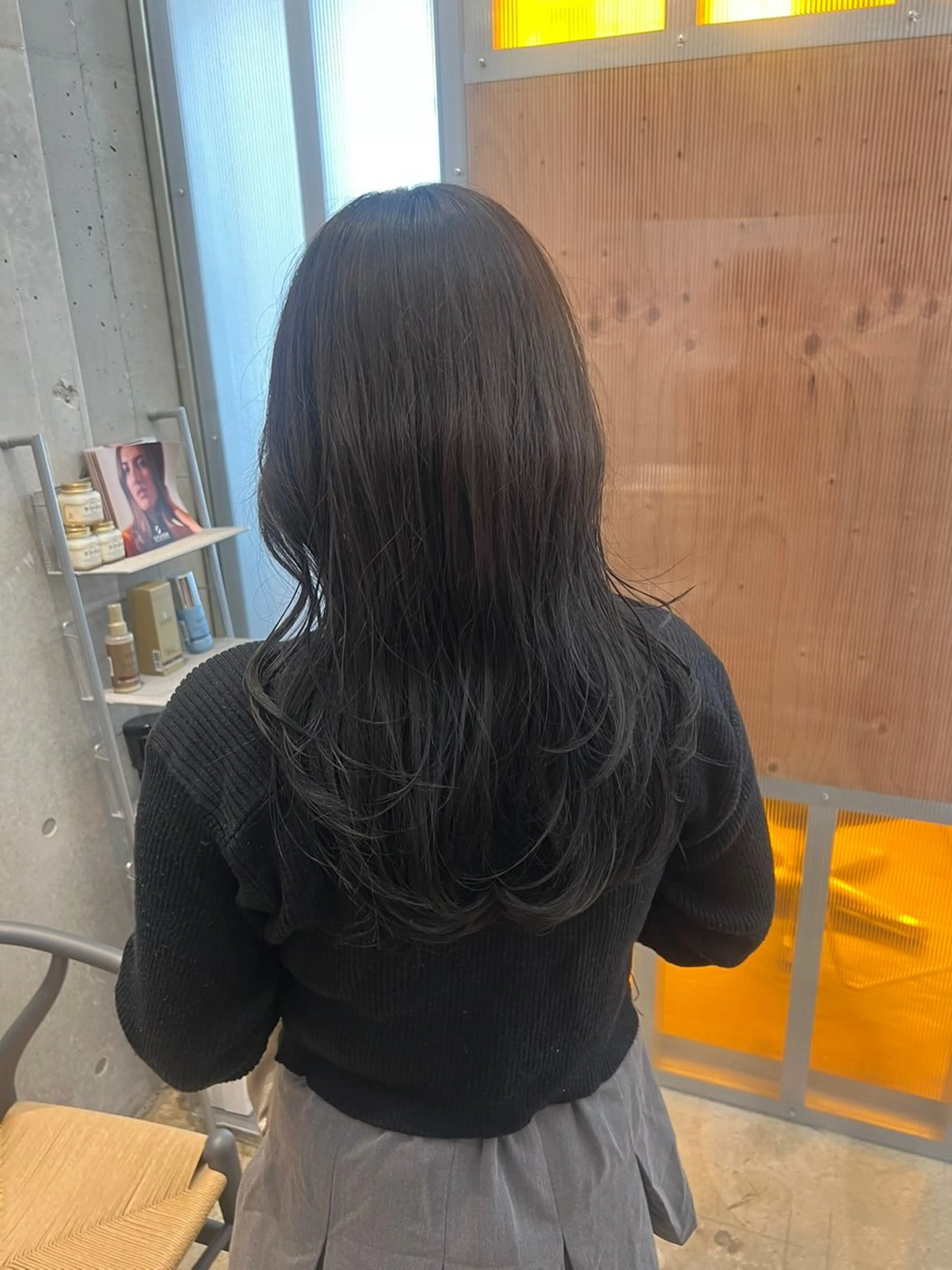 セミロング レイヤーカット カット ヘアカラー トリートメント honen RUKAのヘアスタイル