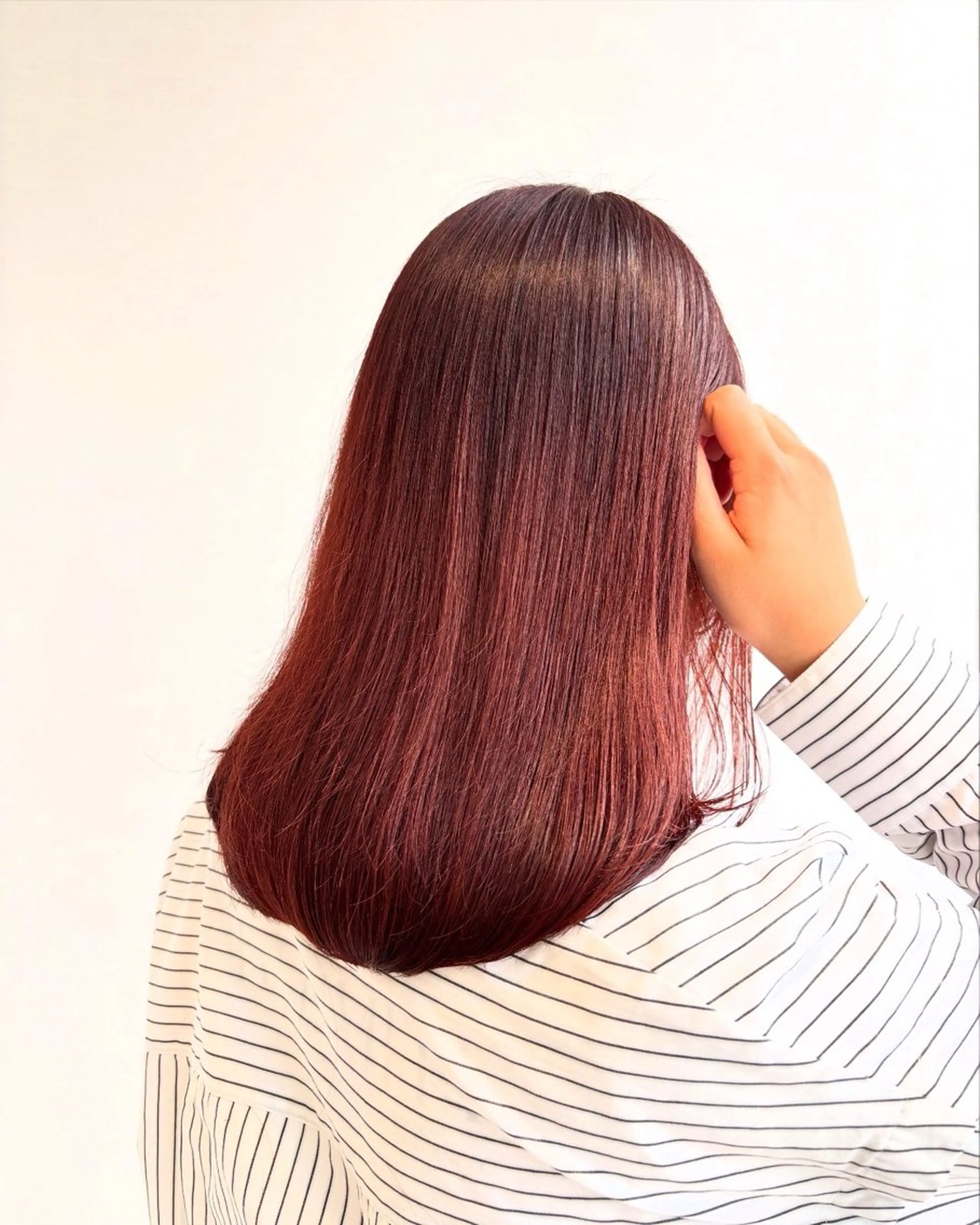 カラー ヘアカラー トリートメント 🫒🫒ブリーチなし 艶カラー🫒ヤマシロのヘアスタイル