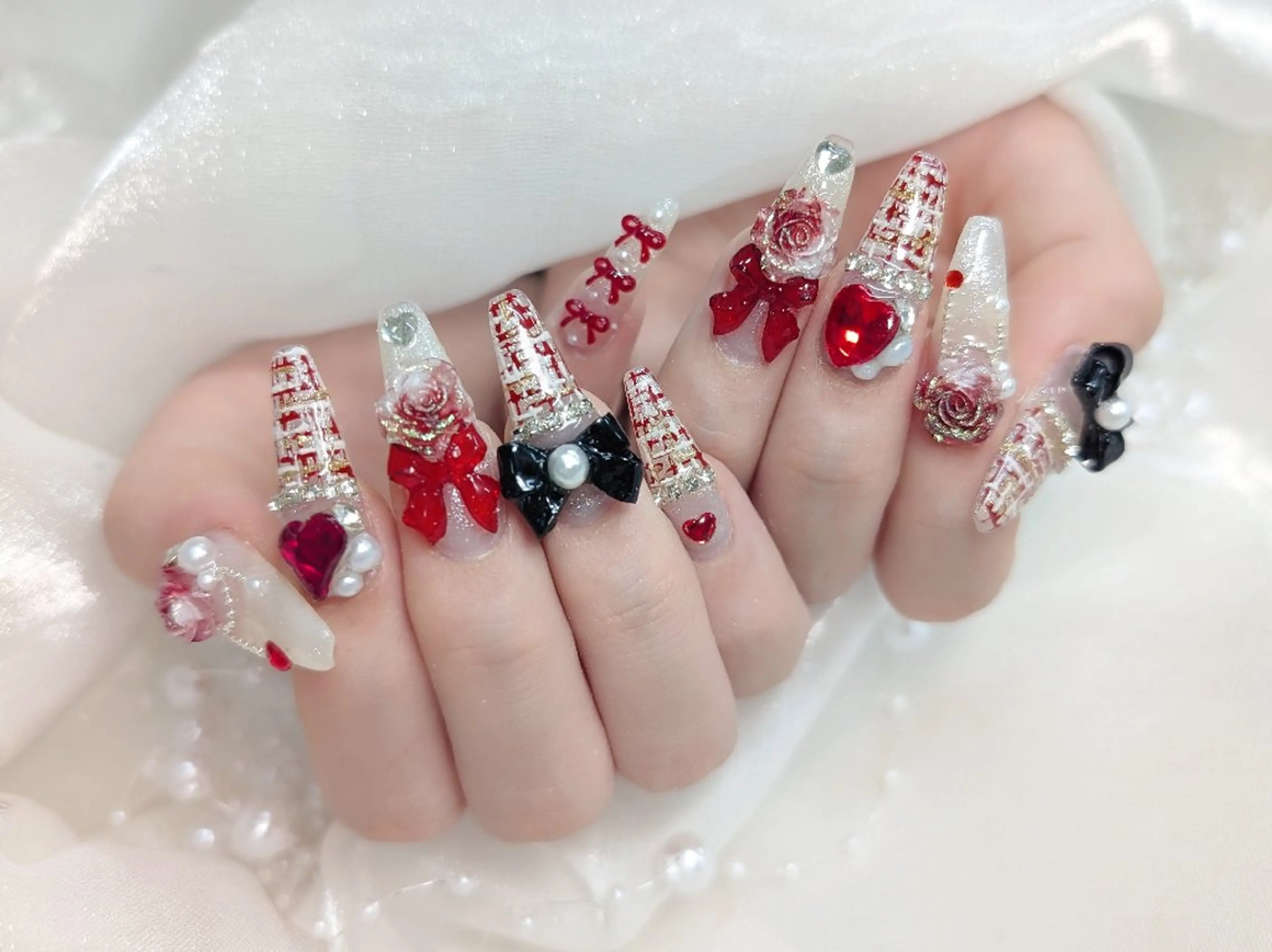 ネイル チークネイル 長さ出し フラッシュネイル フレンチネイル ジェルネイル Chouette Nailのネイルデザイン