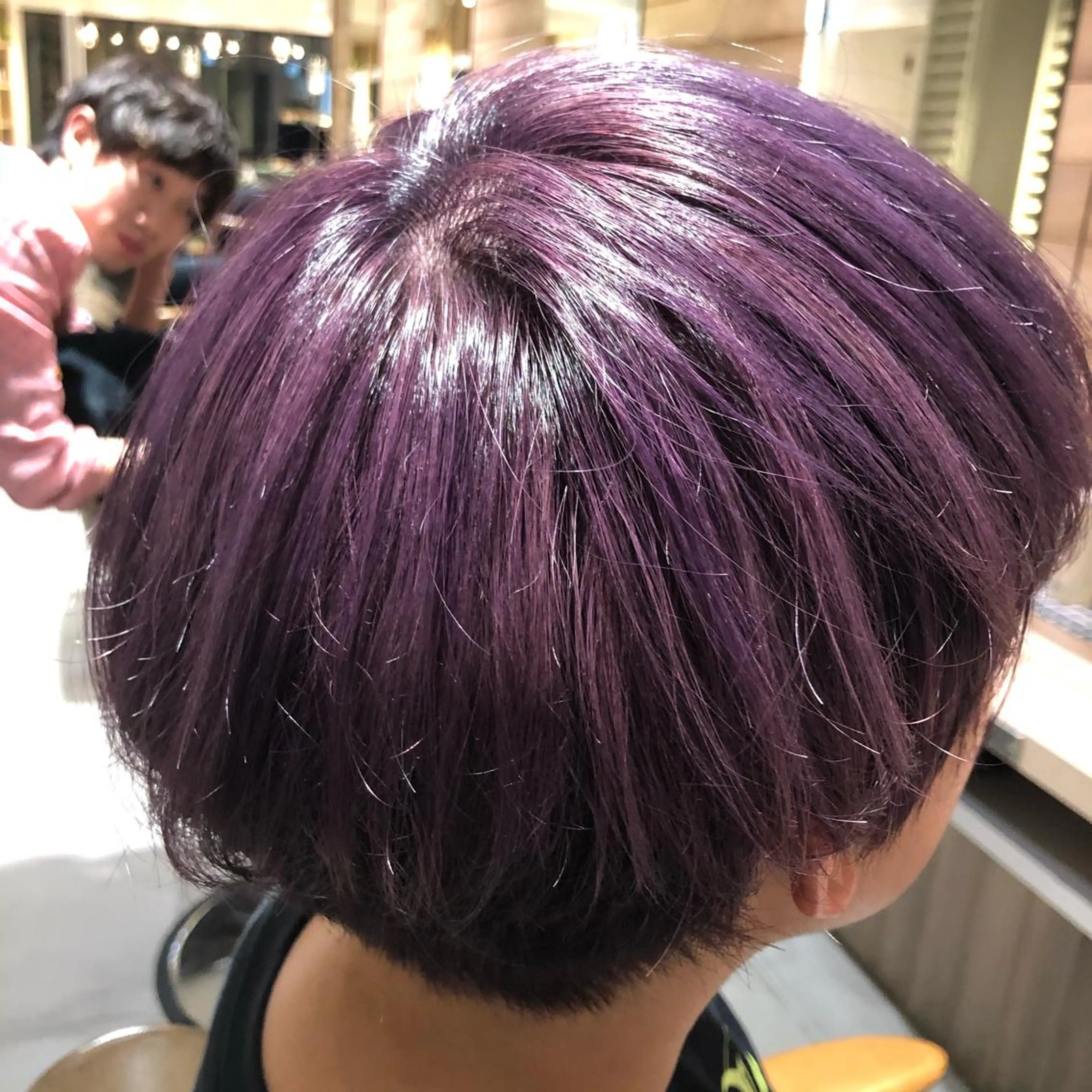 ショート カラー ブルーカラー ブルーバイオレット バイオレットカラー 川口髪質改善ウルトワ 🌈毛島健樹🌈のヘアスタイル