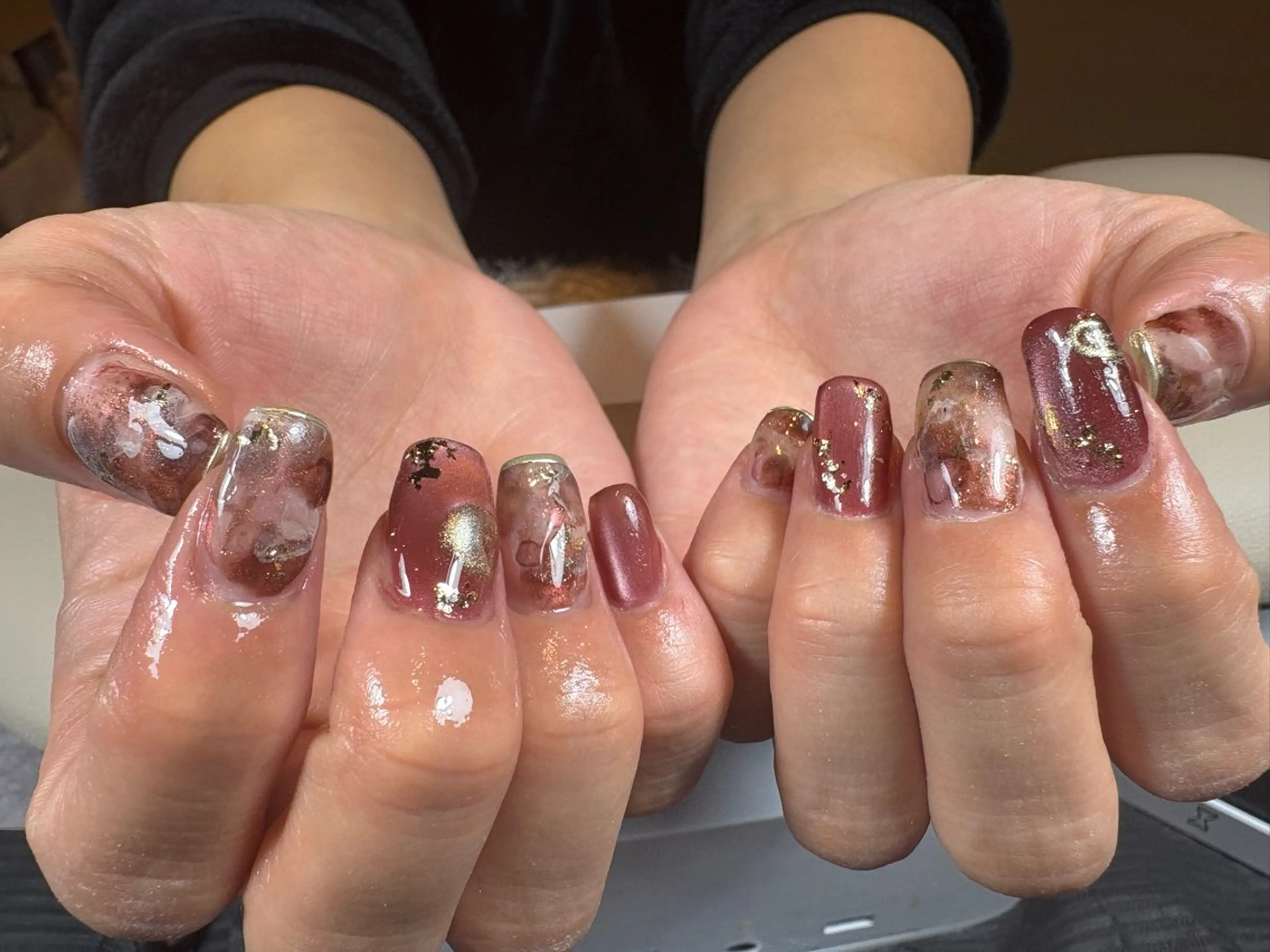 ネイル アートネイル ニュアンスネイル Re. nail salonのネイルデザイン