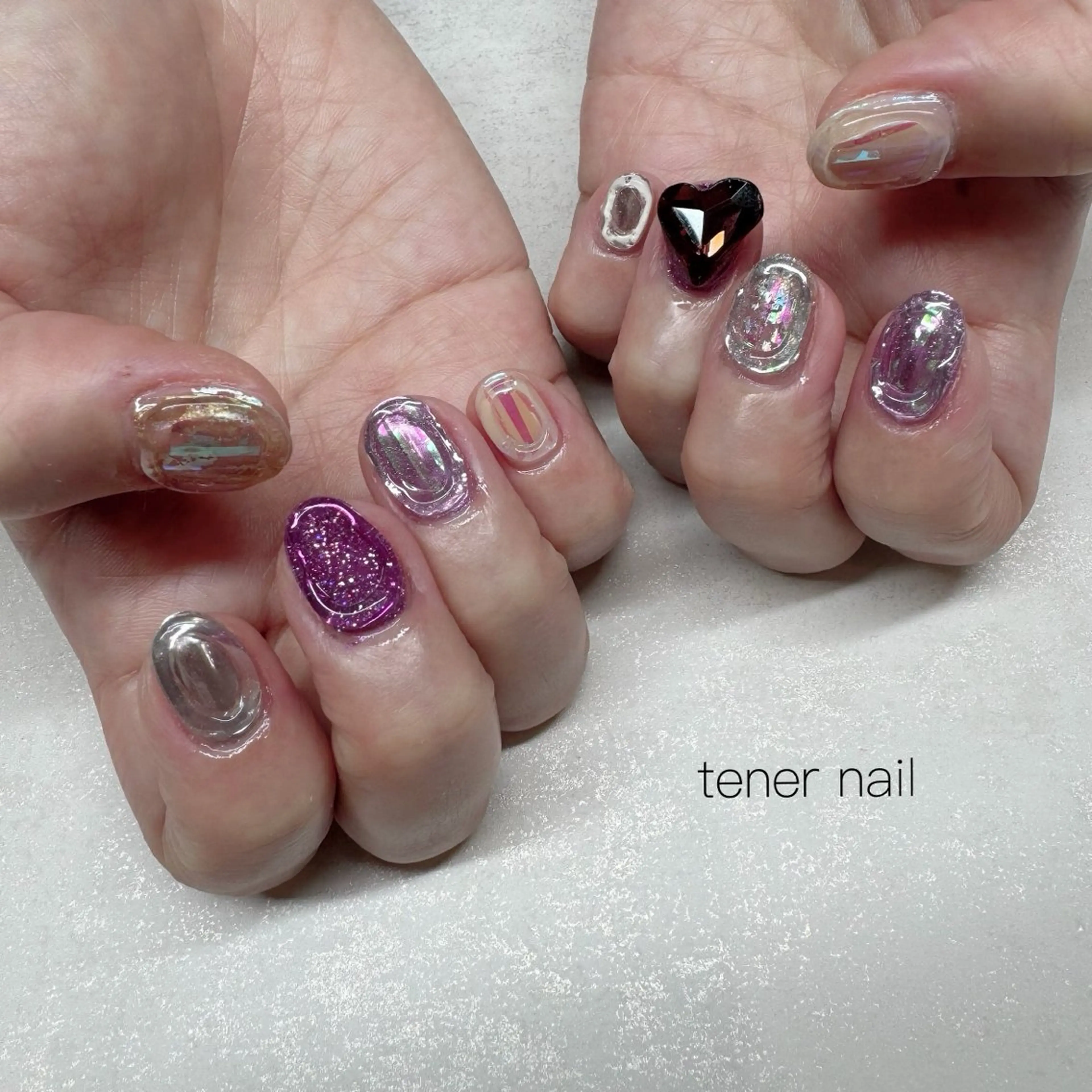ネイル ぷっくりネイル ハンドネイル テネルネイル tener nailのネイルデザイン