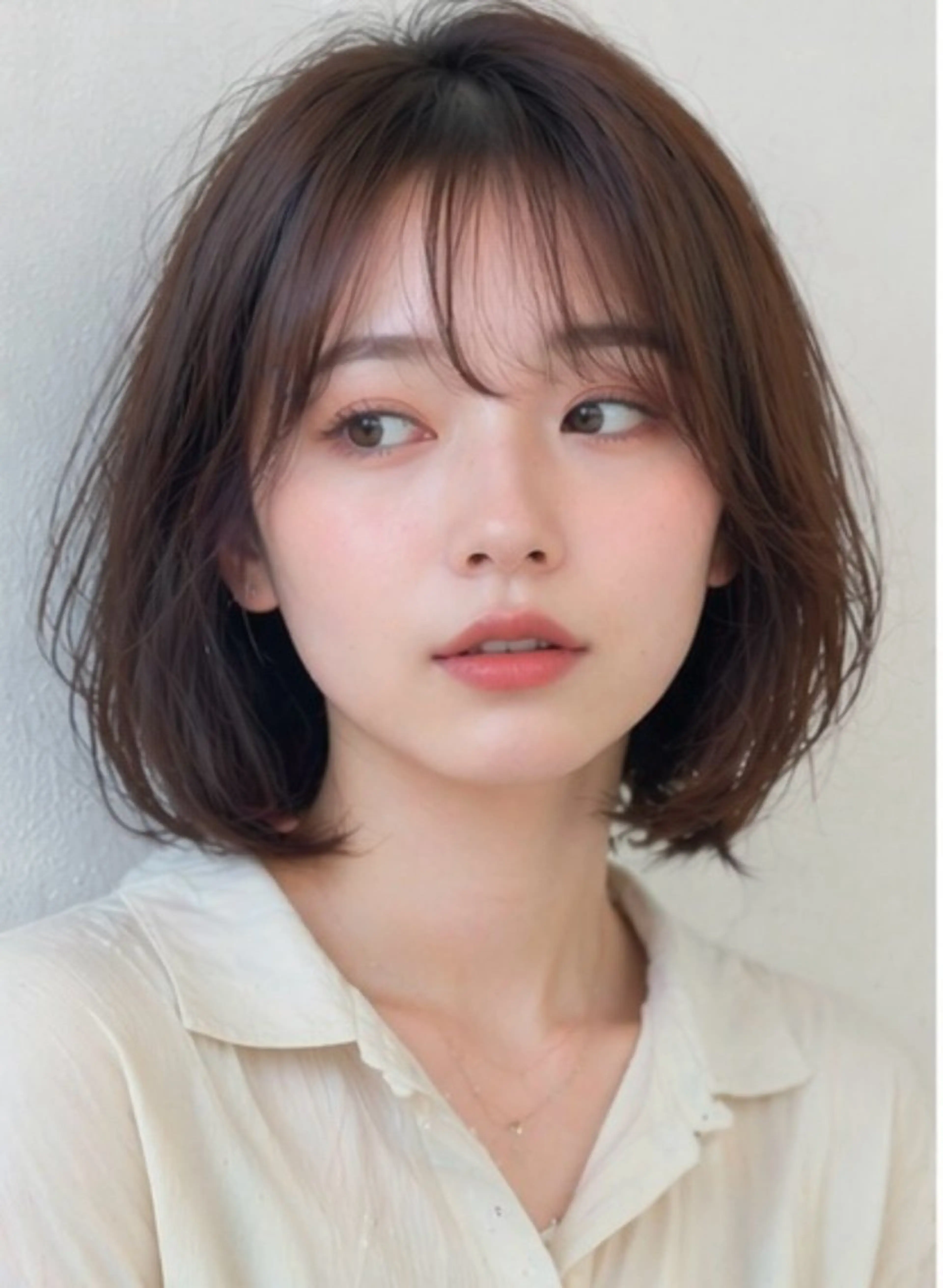 ミディアム ボブ カットモデル募 集🩵AYAKA🩵のヘアスタイル